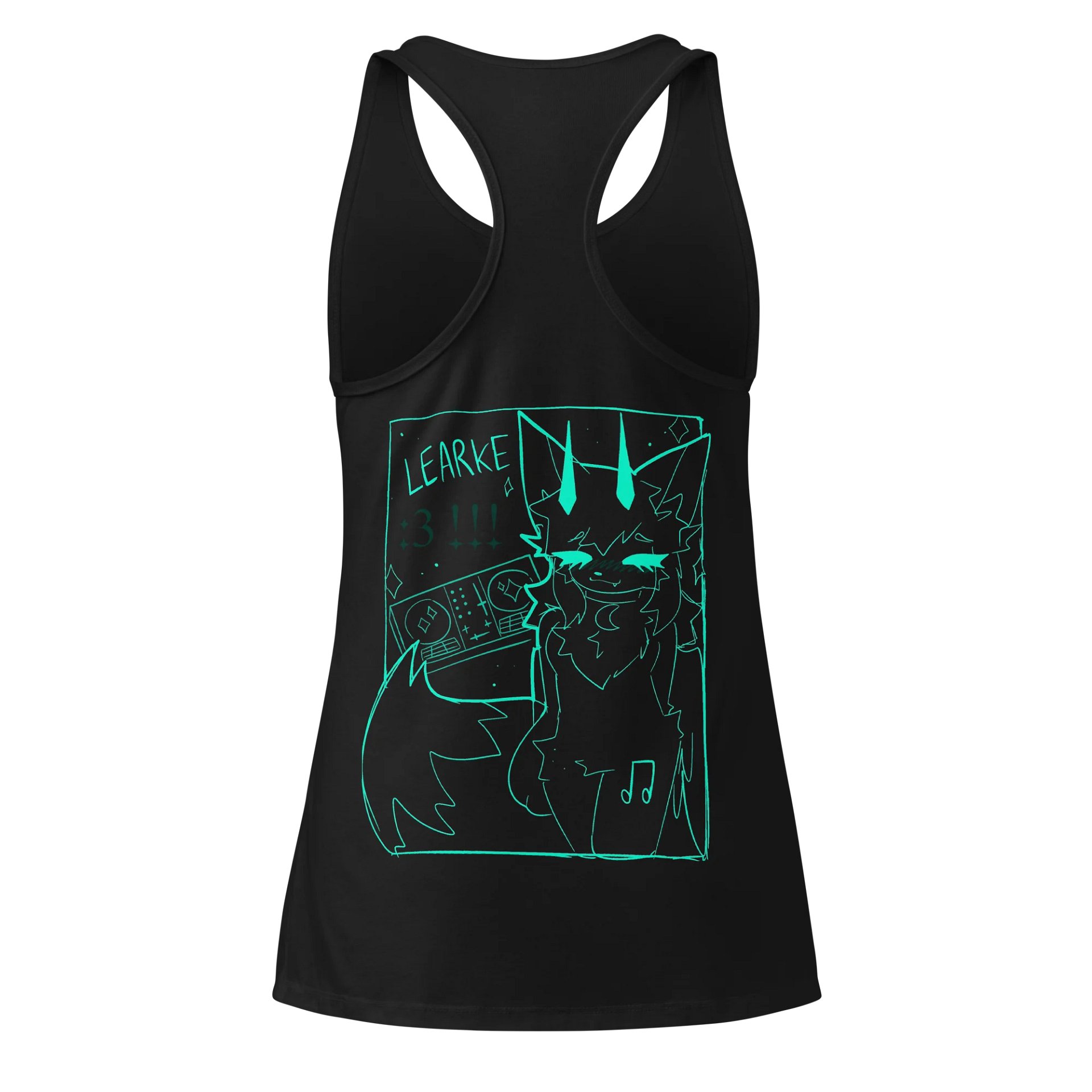 "tired brain analysis" Tank Top (Collaboration with kittydog) product image (2)