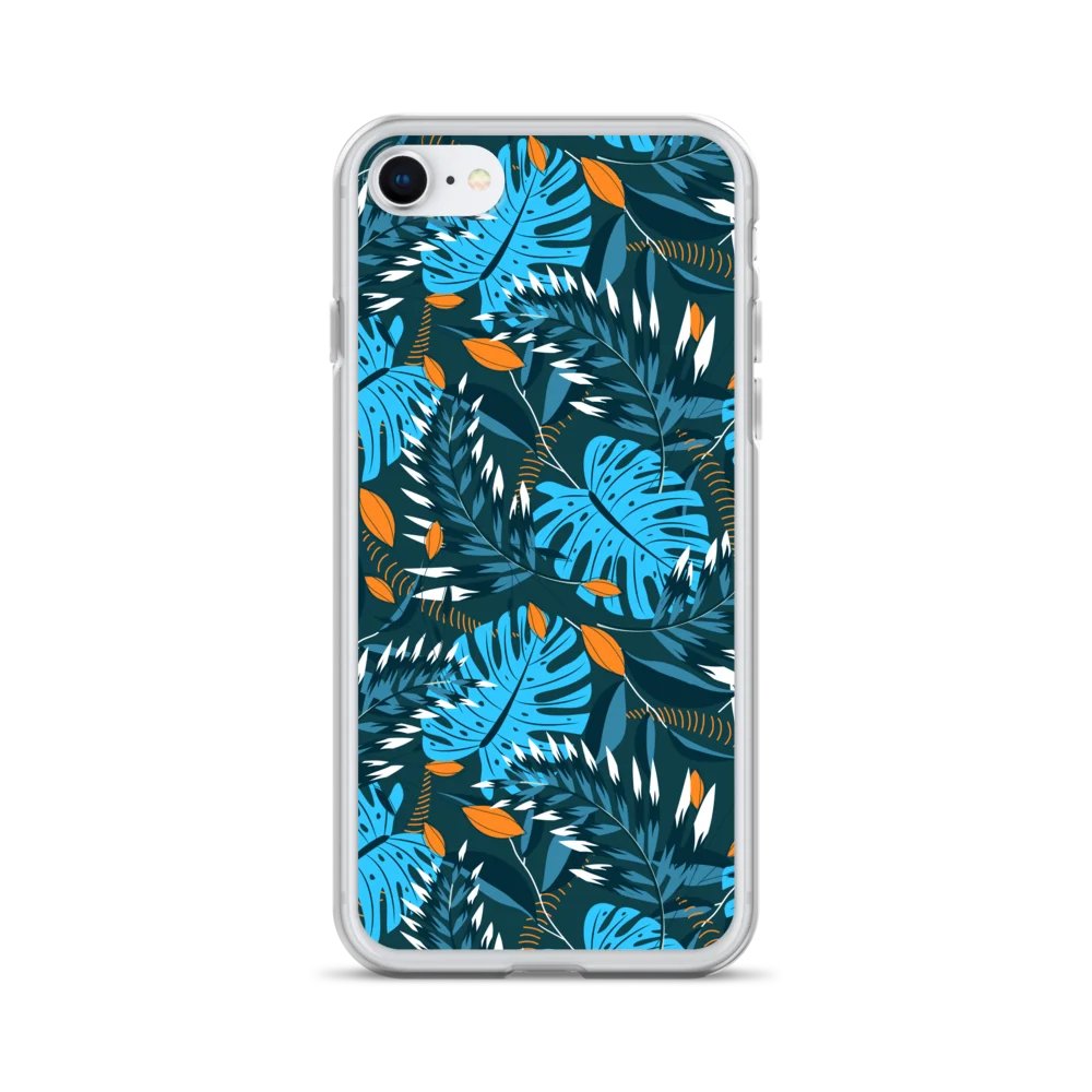 Vibrant Summer Leaves: Clear iPhone Case for Nature Lovers product image (1)
