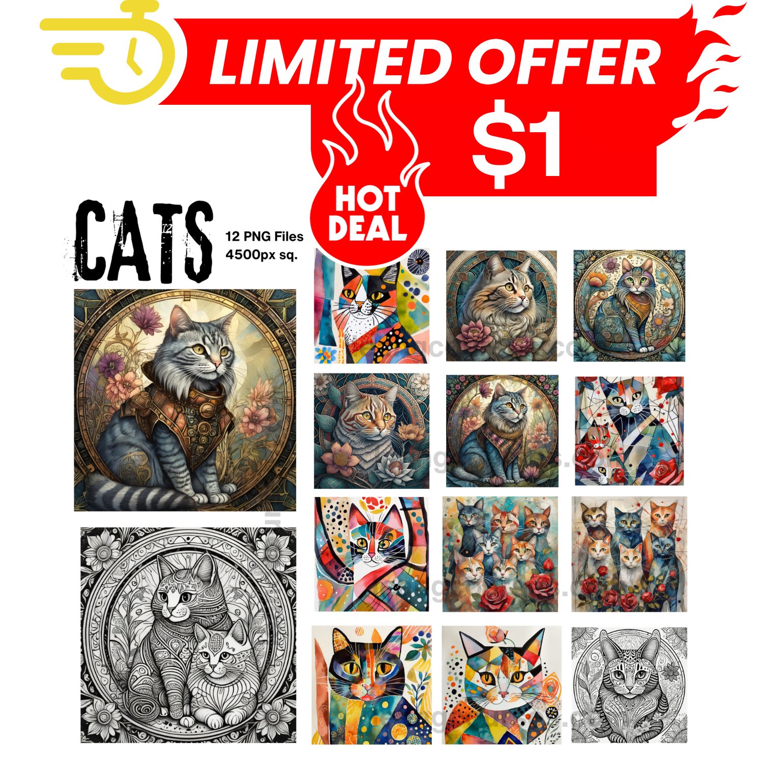 Glorious Cats - Art Bundle product image (1)