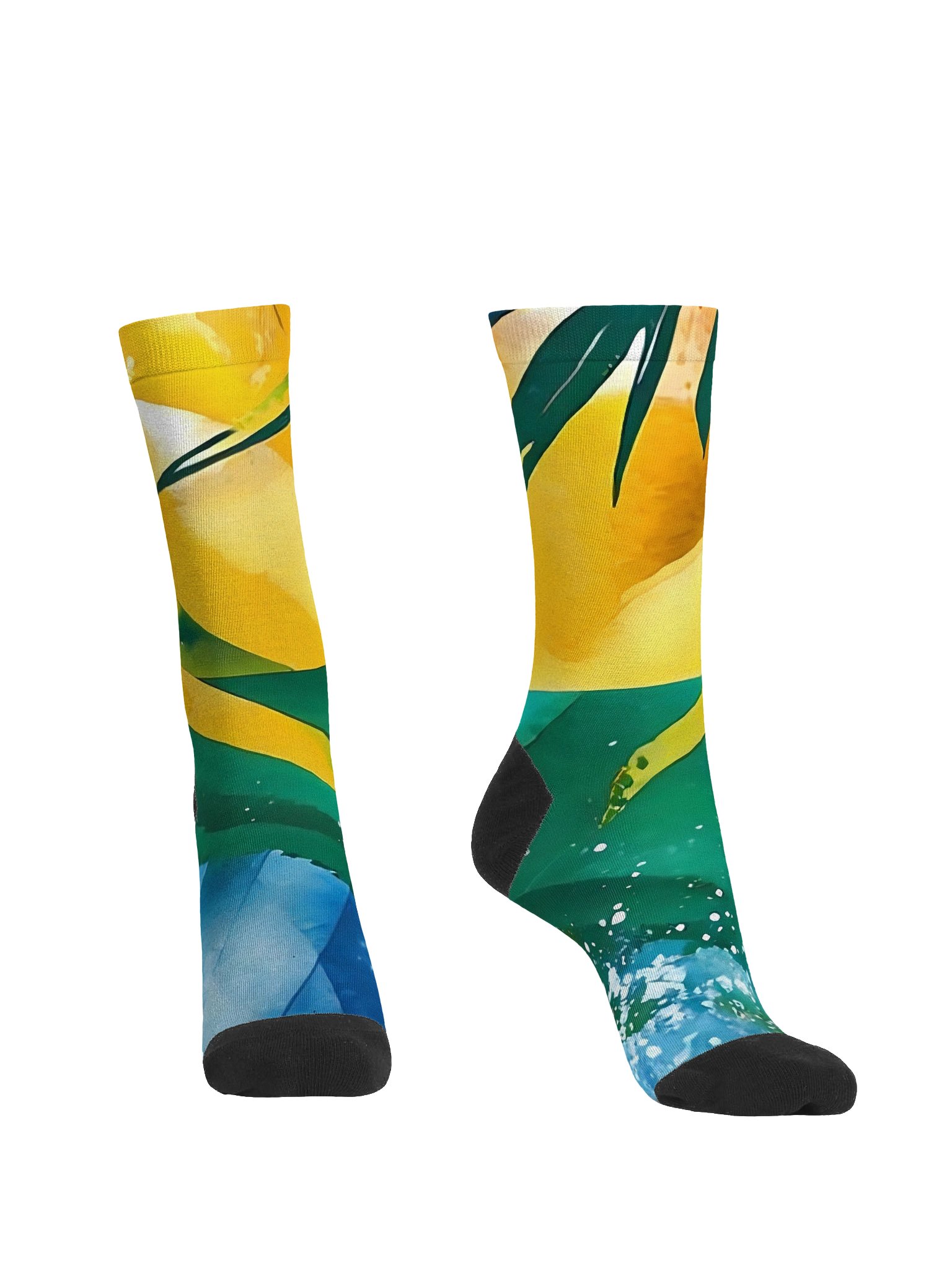 SVG Vintage Sport Diplomat Print - Caribbean Apples | Premium Sustainable Crew Socks product image (2)