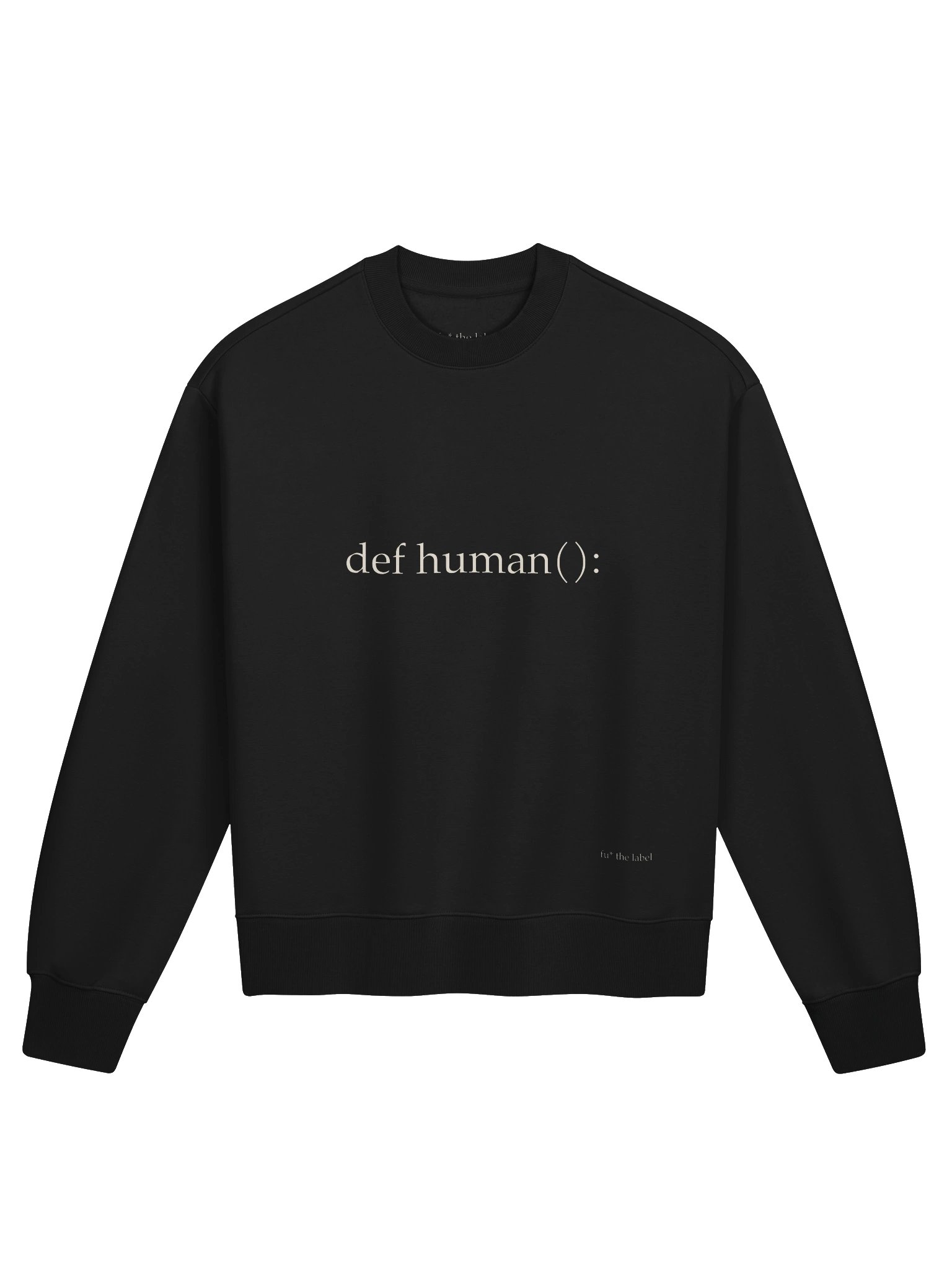 def human() — heavy crewneck product image (1)