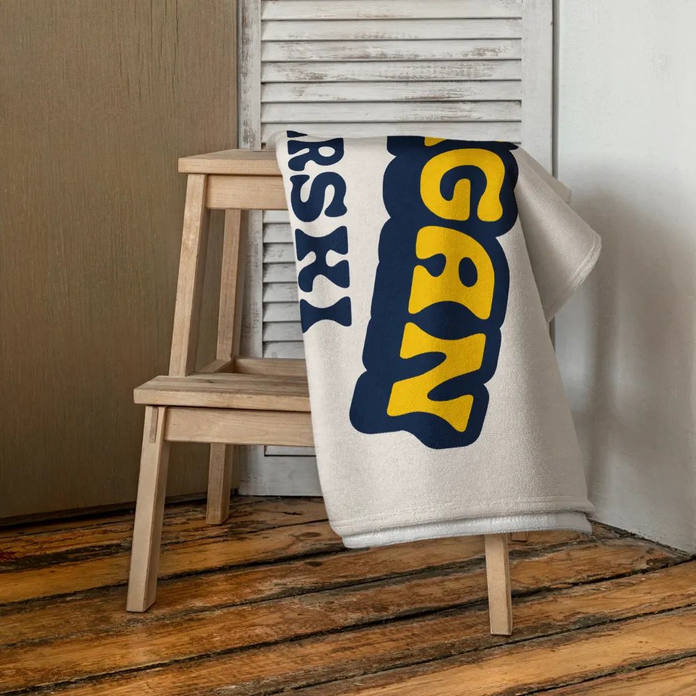 Michigan Waterski Logo Towel product image (4)