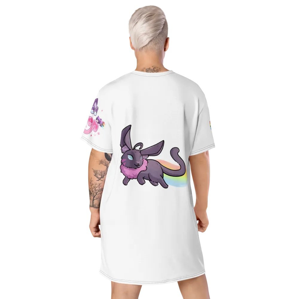 Pixel Kitten Playful All-Over T-Shirt Dress product image (9)
