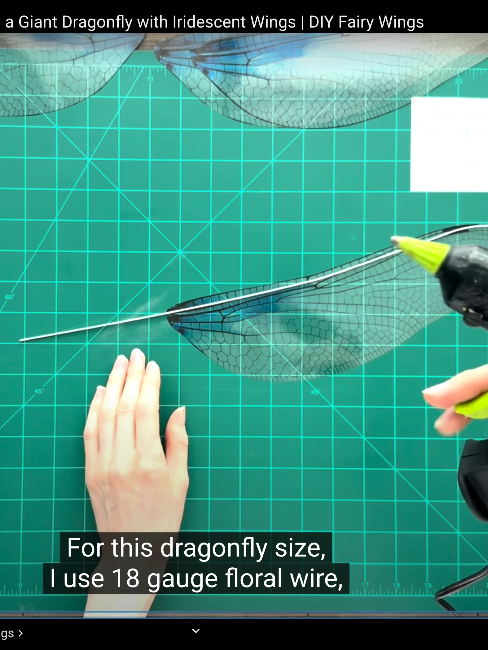 DIY Giant Dragonfly with Iridescent Wings: Templates from Video Tutorial + Materials Checklist product image (4)