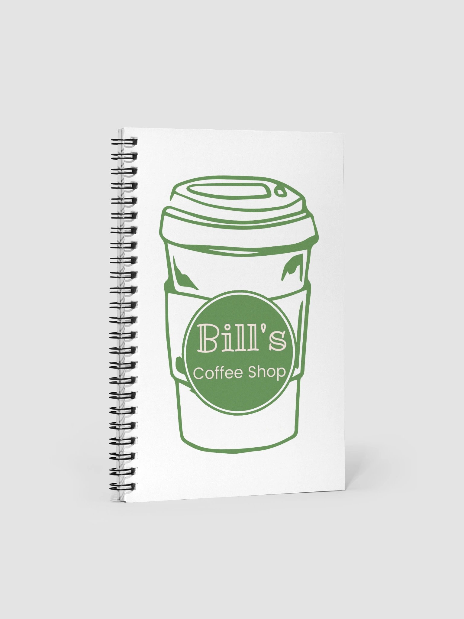 Bill's Coffee Shop Coffee Cup Spiral Notebook product image (1)