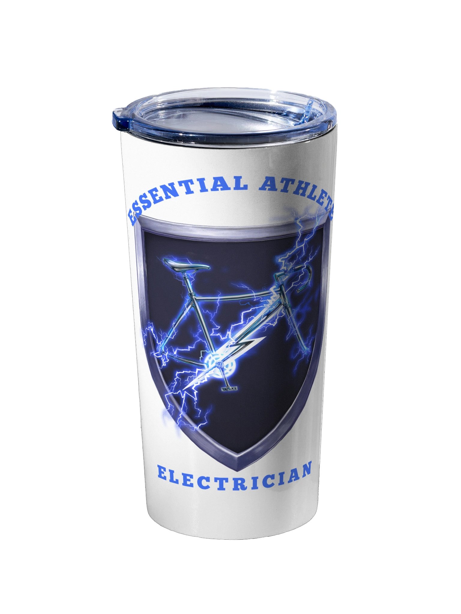 Shield Series: Electrician Edition (White) Tumbler product image (2)