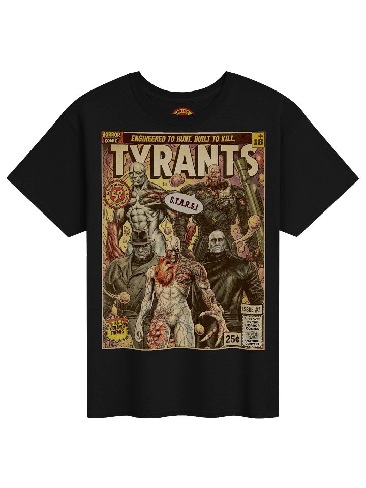 Resident Evil Tyrants Comic Art T-Shirt product image (1)