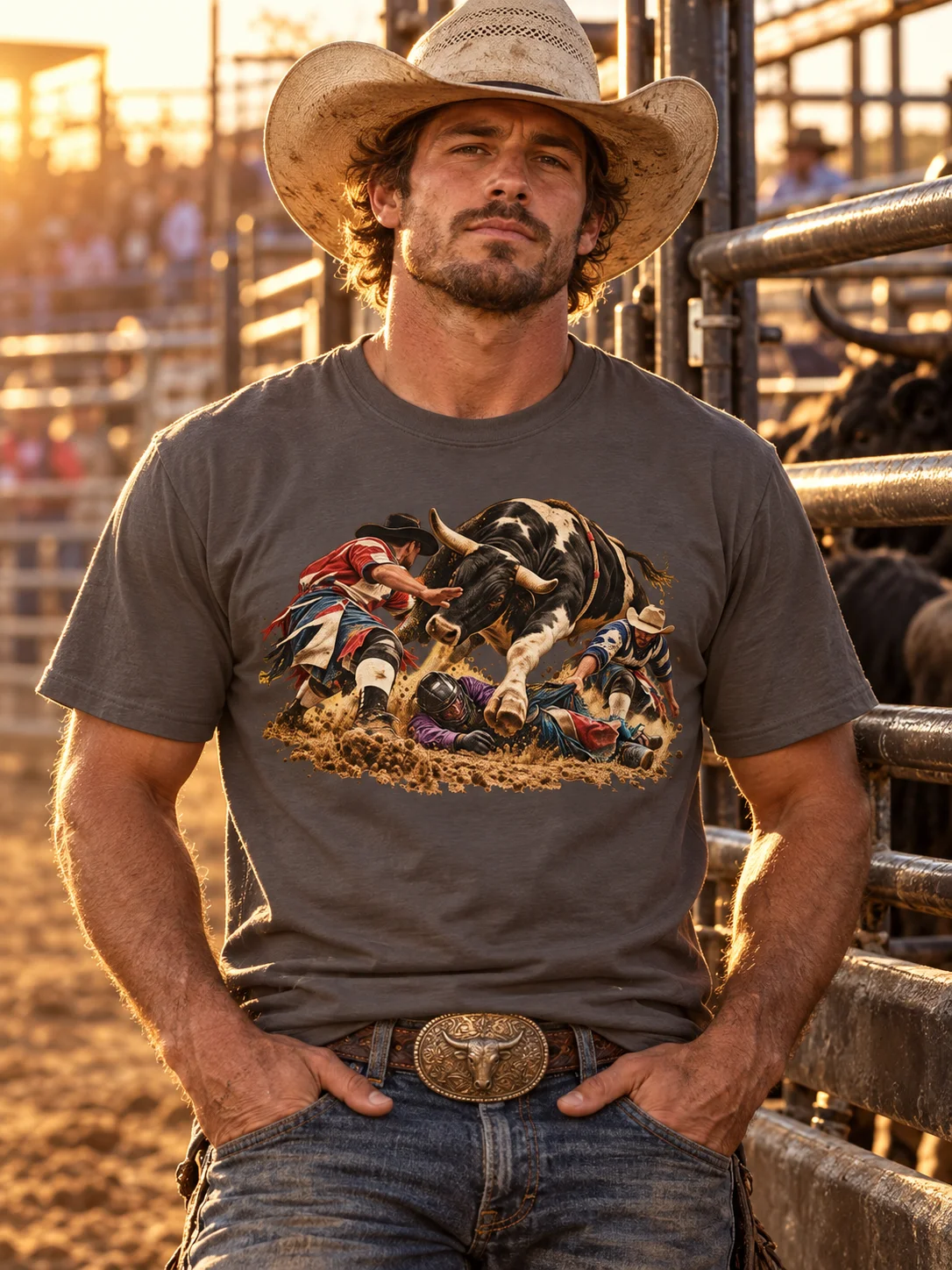 Rodeo Bullfighter Shirt — Between the Bull and the Broken | Broken Roughstock™ product image (1)