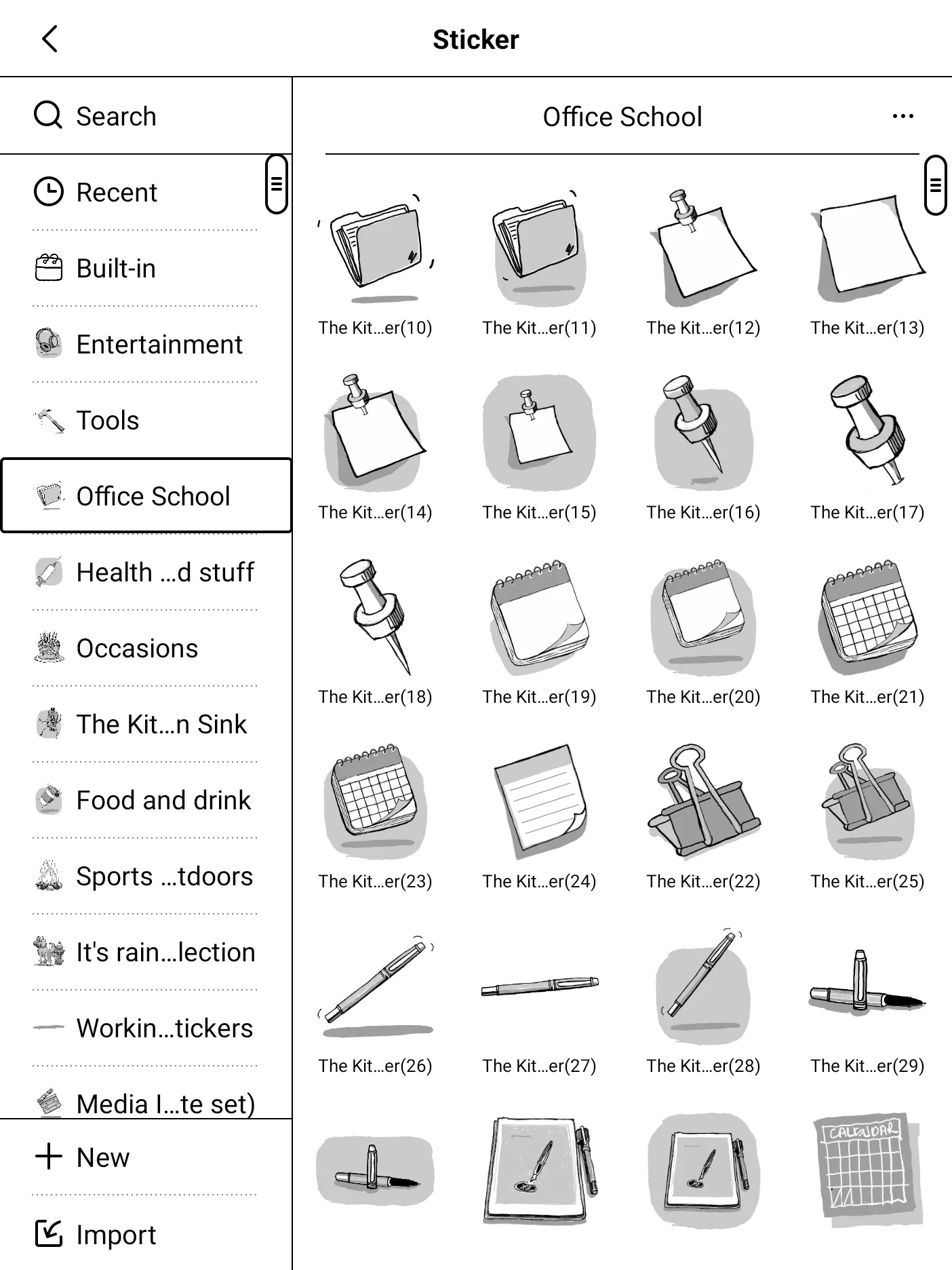 The Office and School Supernote Sticker set product image (2)