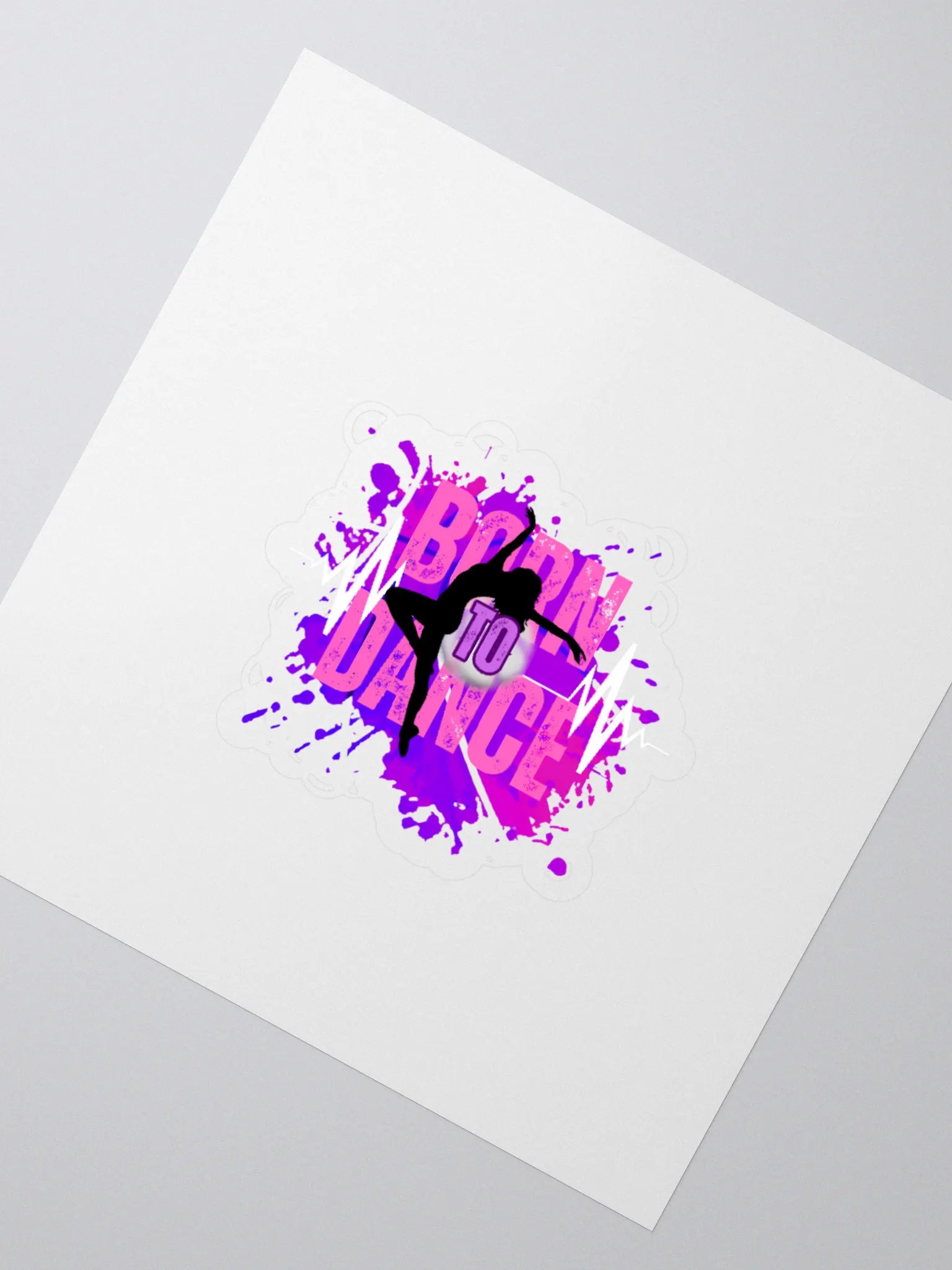 Born to Dance Her Silhouette - Kiss Cut Stickers product image (2)