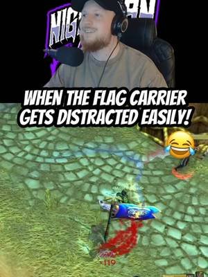 When the flag carrier has ADHD #worldofwarcraft #warcraft #wowforever #blizzardentertainment #gaming 