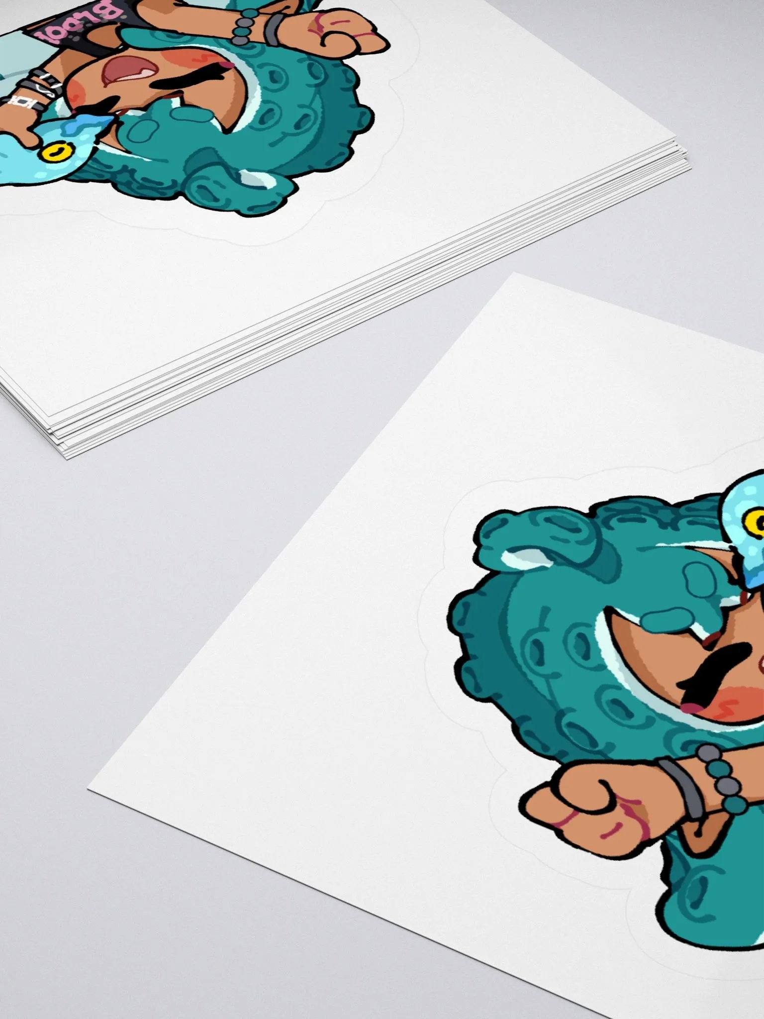 Kawaii Squid Sticker product image (12)