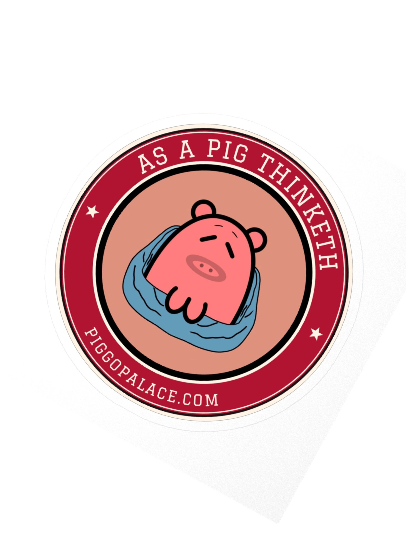 Blanket Pig Sticker | As a Pig Thinketh product image (4)