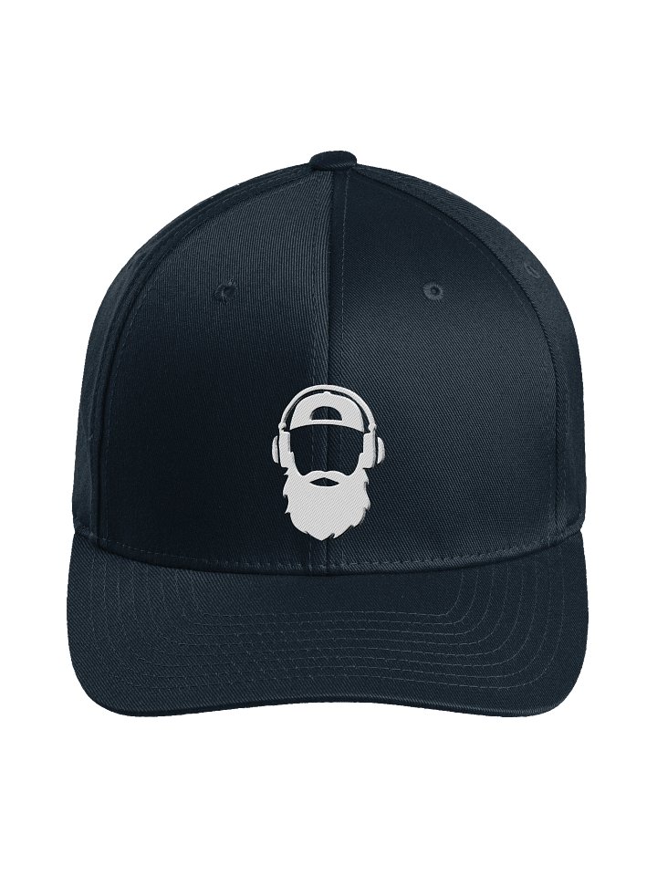 Flex Fit Structured Rolen Beats Icon Split Script Hat - White Hrz Logo product image (5)