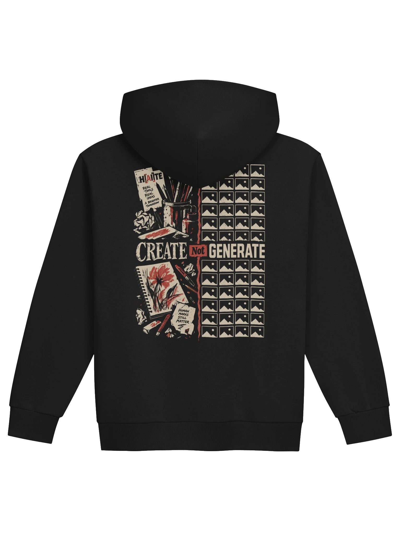 Create Not Generate: Studio vs Server | Pullover Hoodie product image (2)
