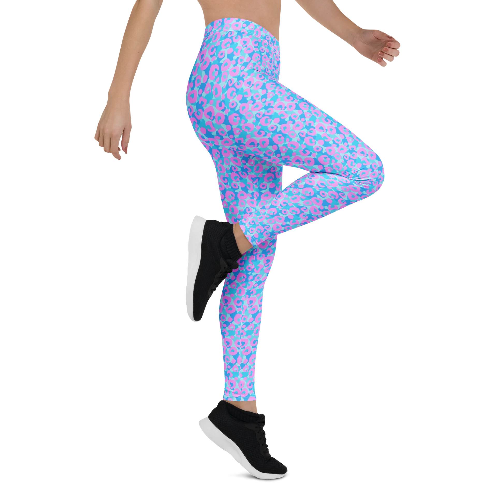 Colorful Pastel Rainbow Leopard Print Leggings product image (6)