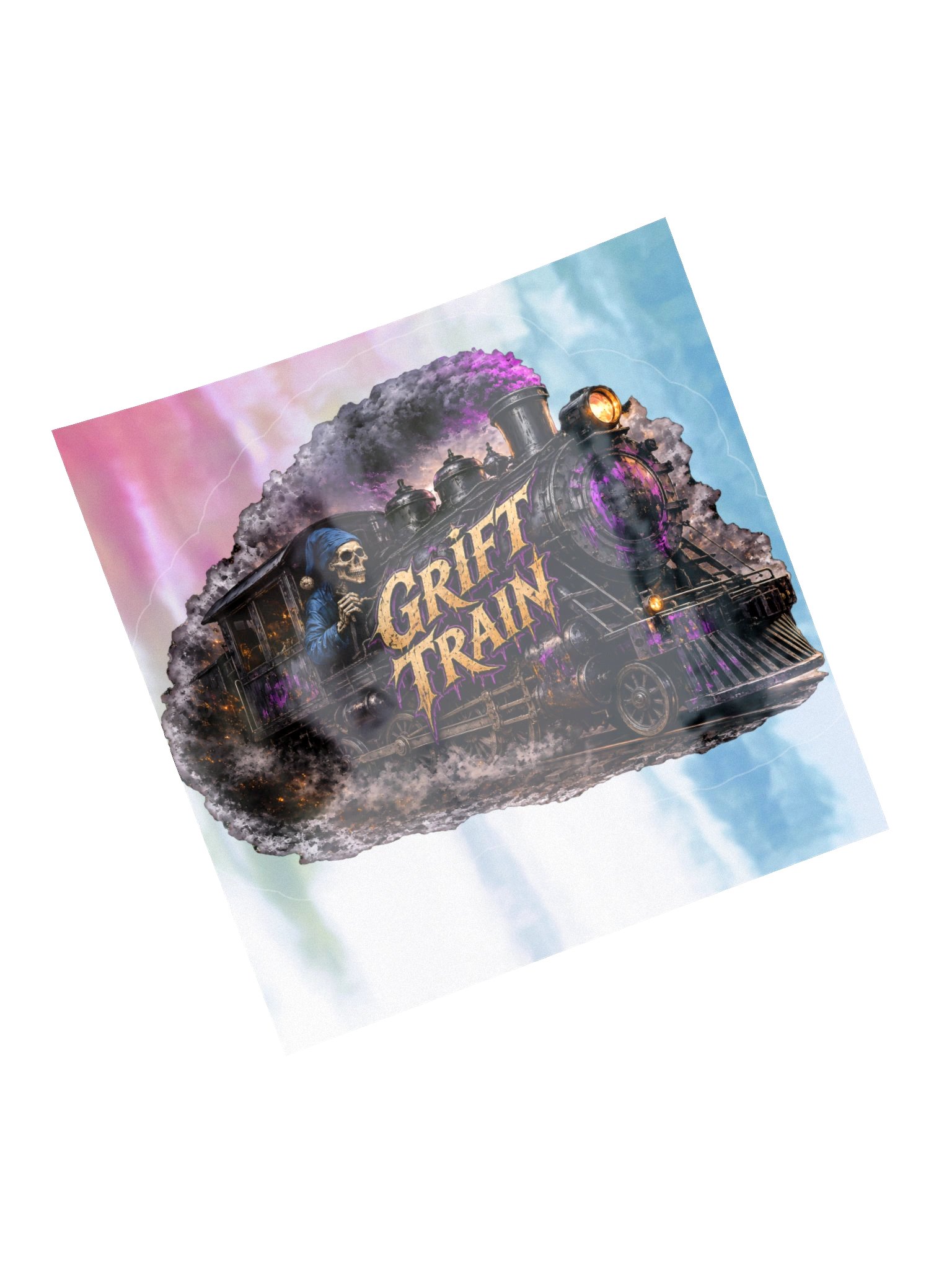 "Grift Train" Kiss-Cut Holographic Sticker Sheet product image (5)