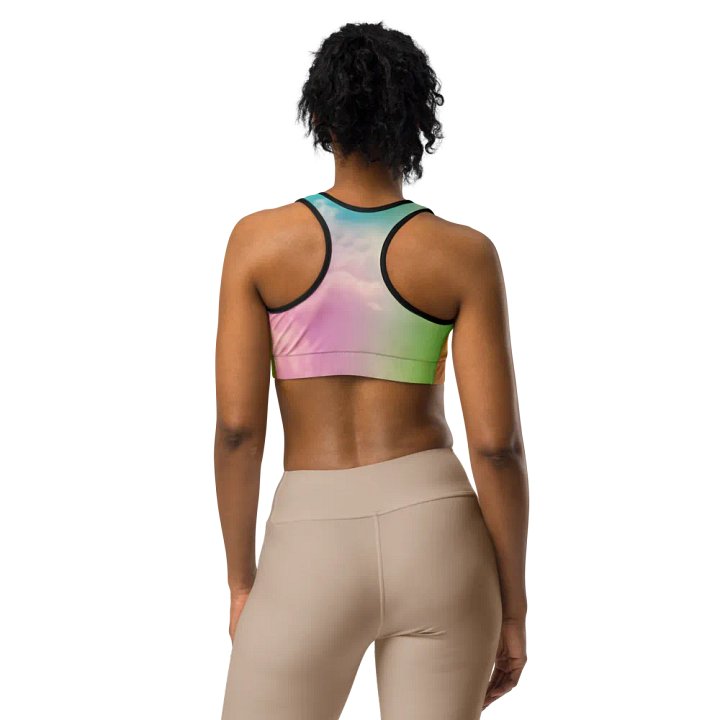 Blur cloud rainbow Design Sports Bra - V11 product image (1)