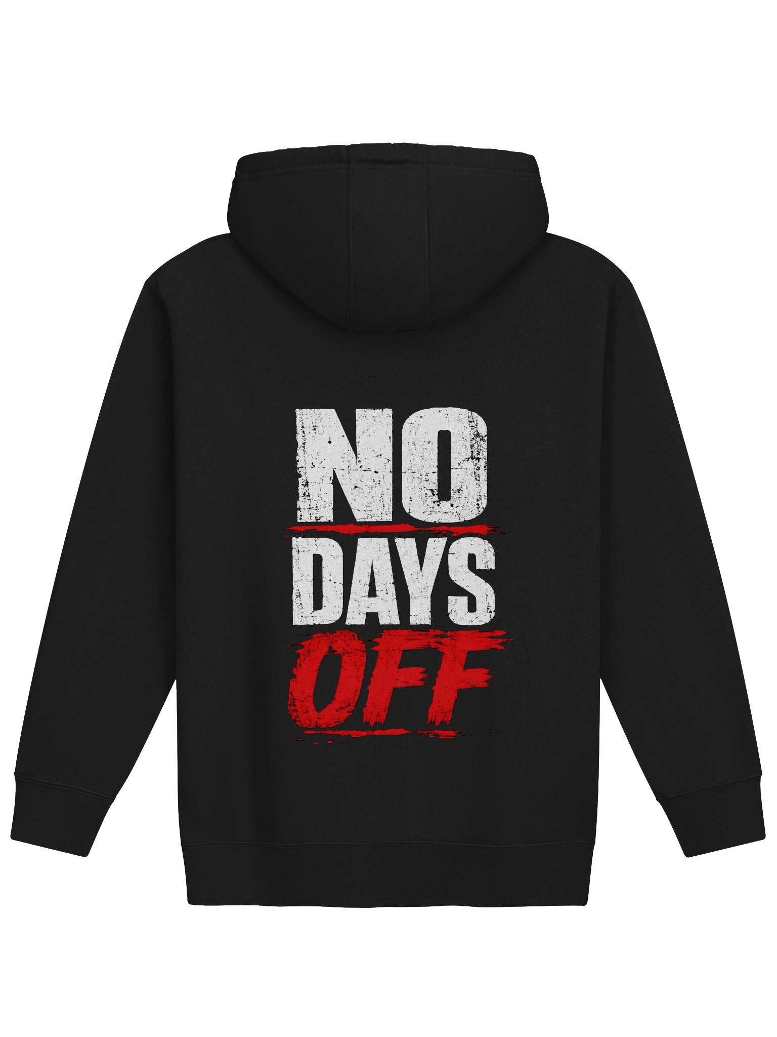No Days Off Distressed Motivational Hoodie product image (4)