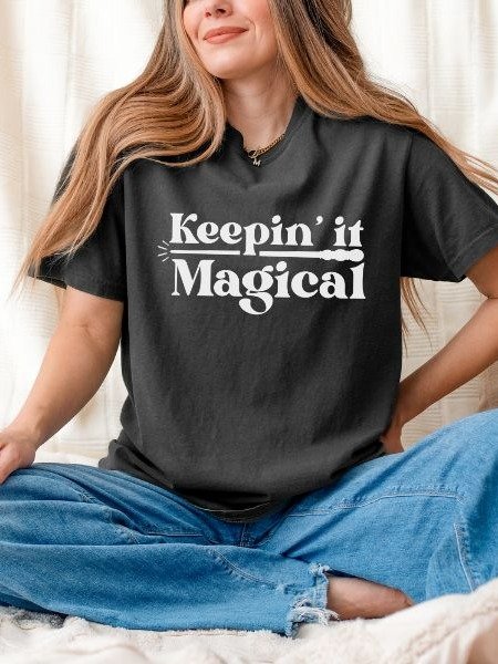 Keeping it Magical Vintage Minimalist Cozy Shirt product image (4)