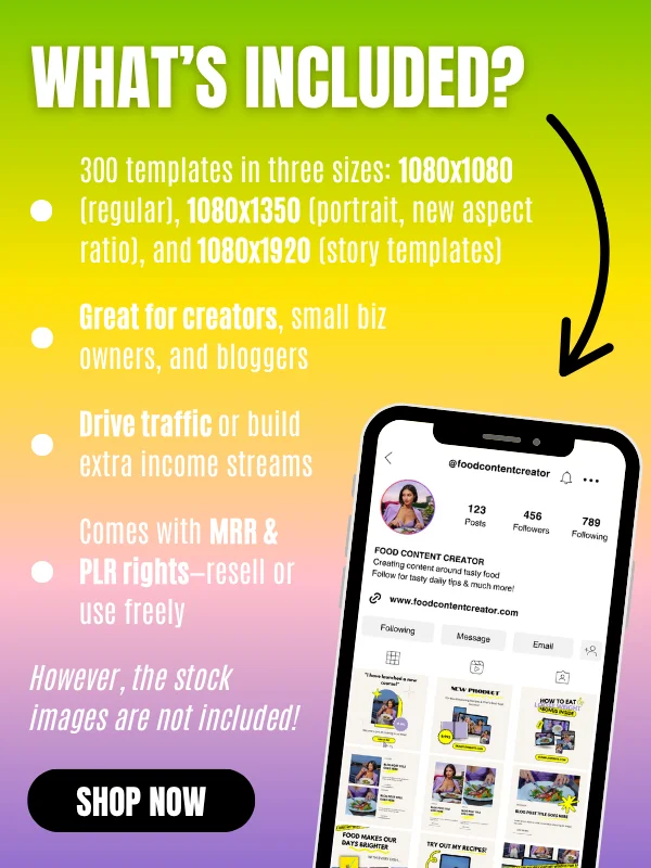 Food Creator Instagram Templates for Business product image (6)