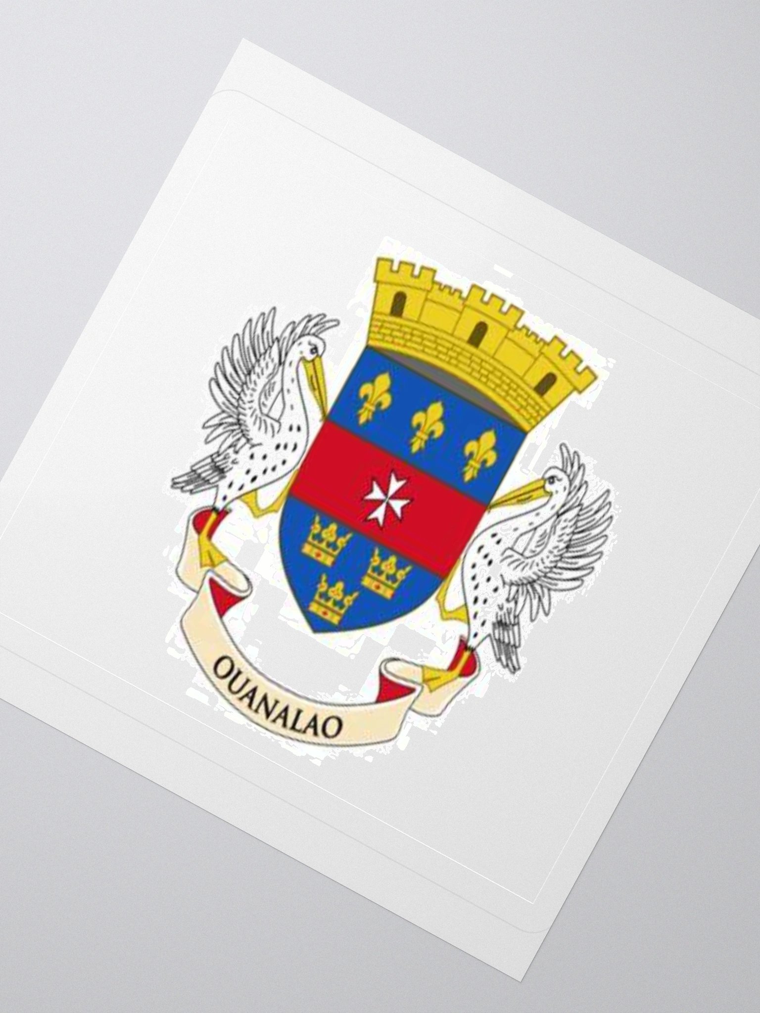 Saint Barthélemy Coat of Arms Sticker - Premium Vinyl for Indoor Use - Multiple Sizes Available product image (4)