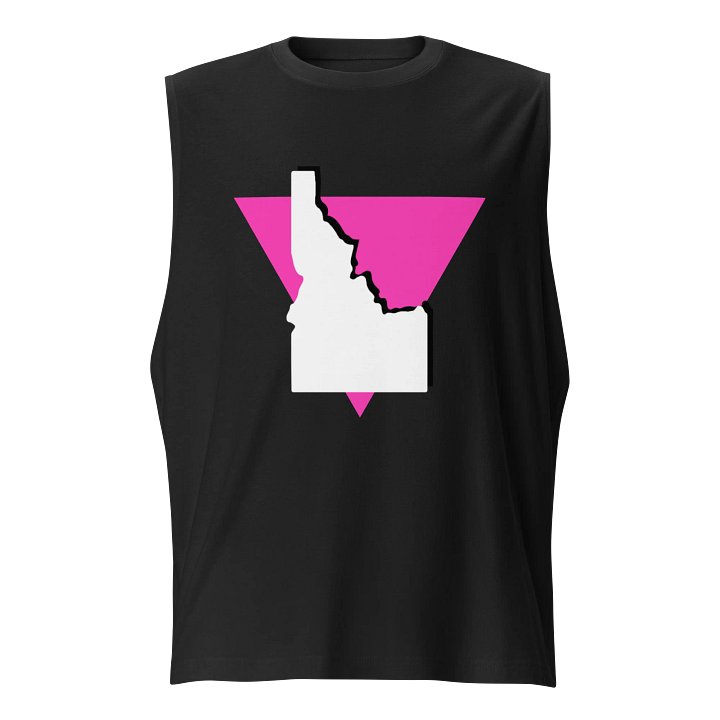 "PINK TRIANGLE" dark masc muscle tank product image (1)