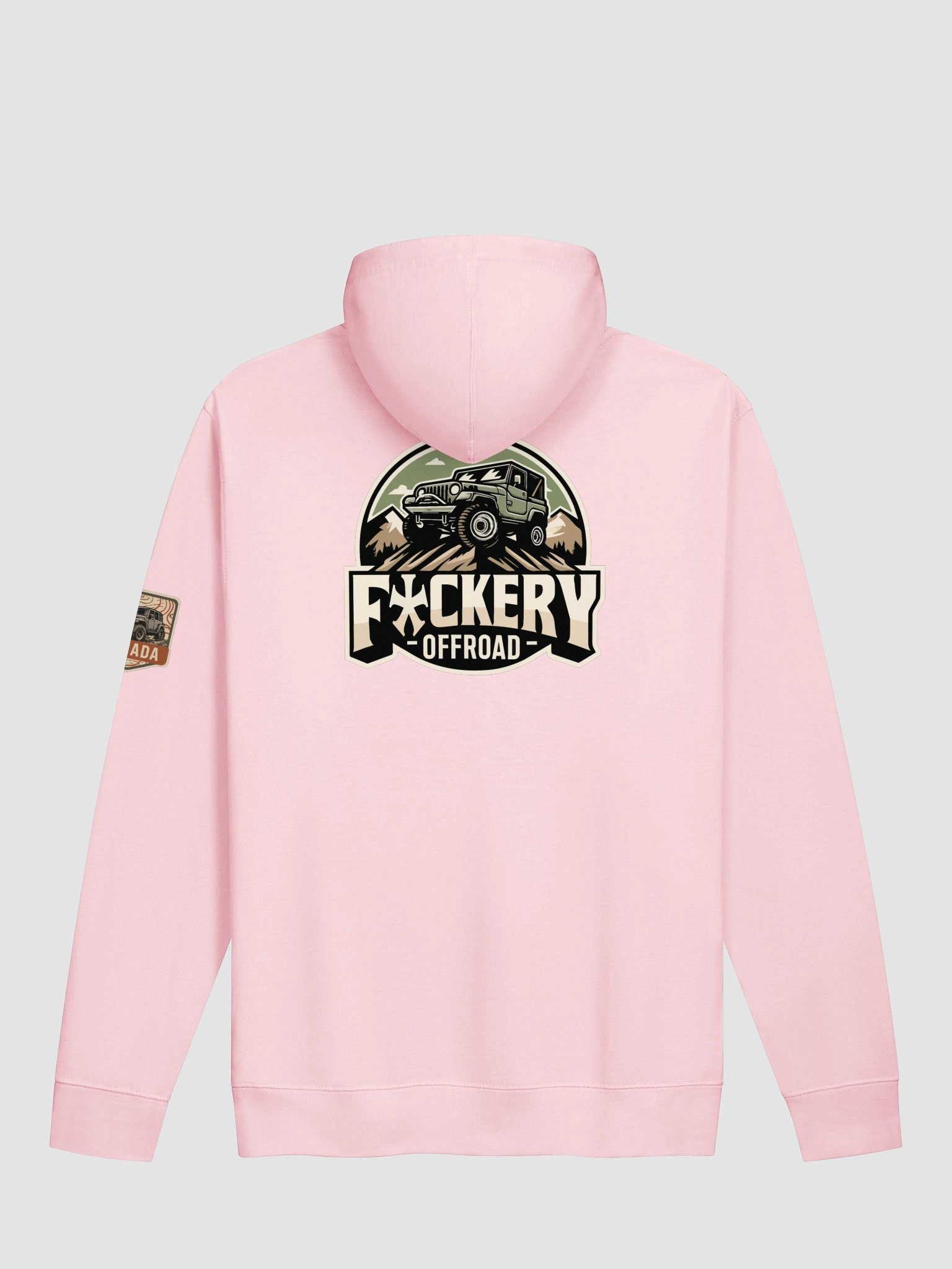 Ladies Pull-Over Hoodie with Fuckery Jeep Logo - Clean product image (2)