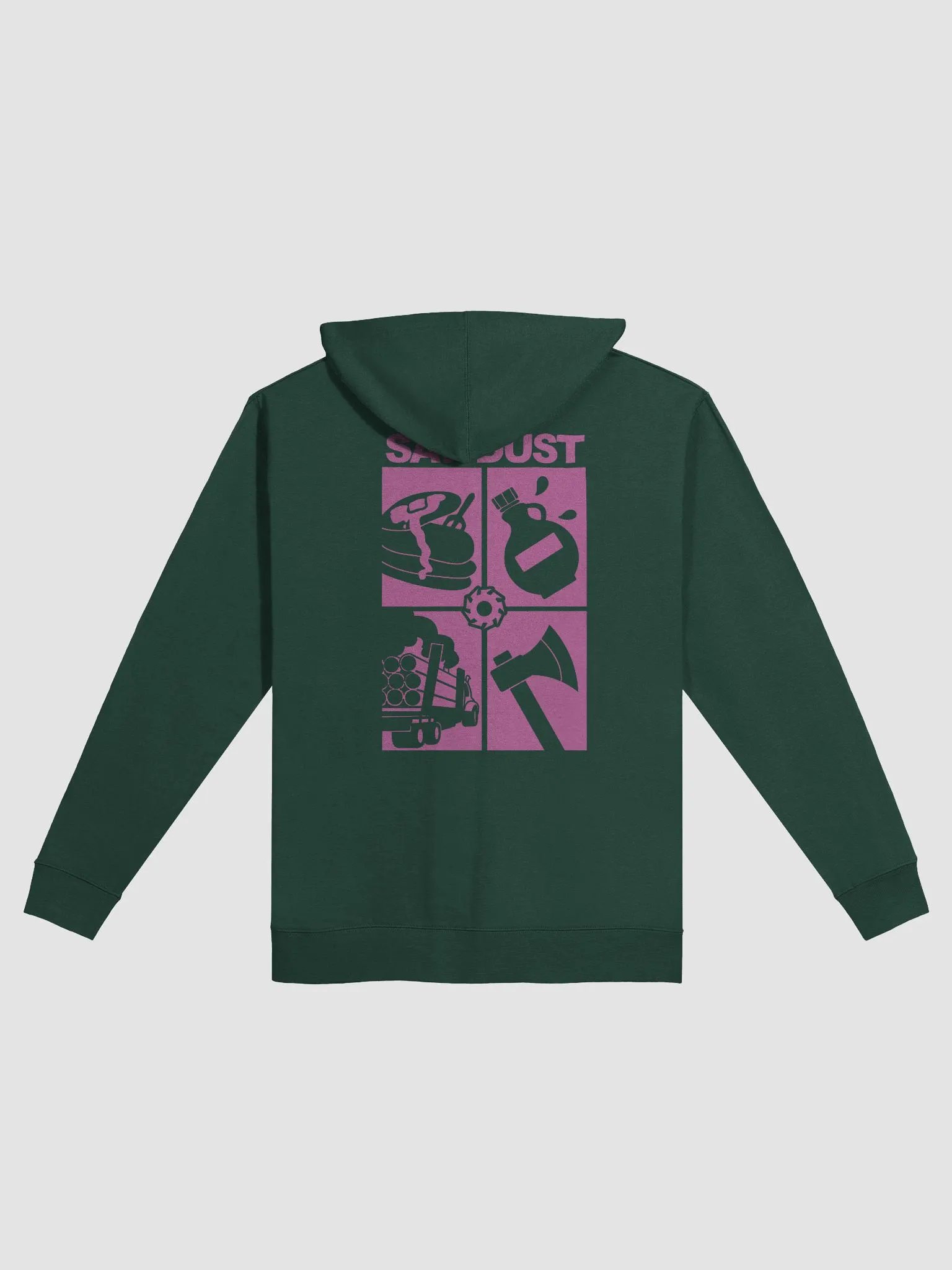 4 Square (pink) Hoodie (zip up) product image (3)