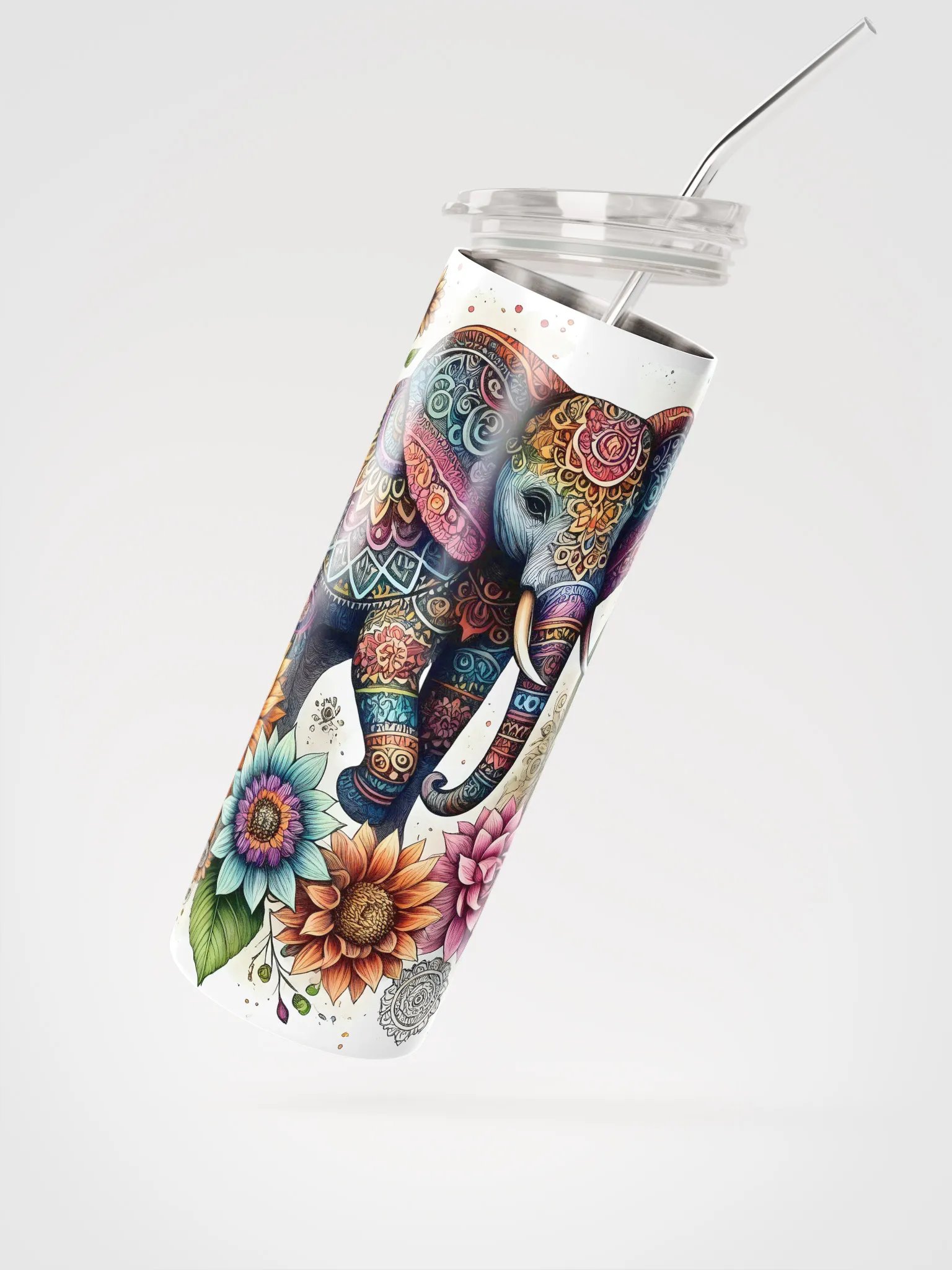Exotic Elephant Stainless Steel Tumbler product image (3)
