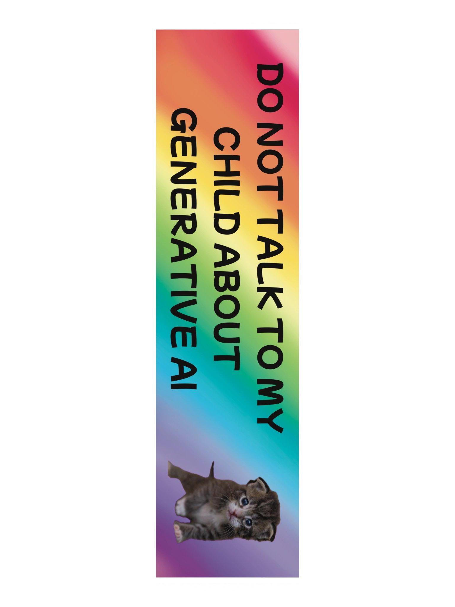 Do Not Talk to My Child About Generative AI Bumper Sticker product image (3)