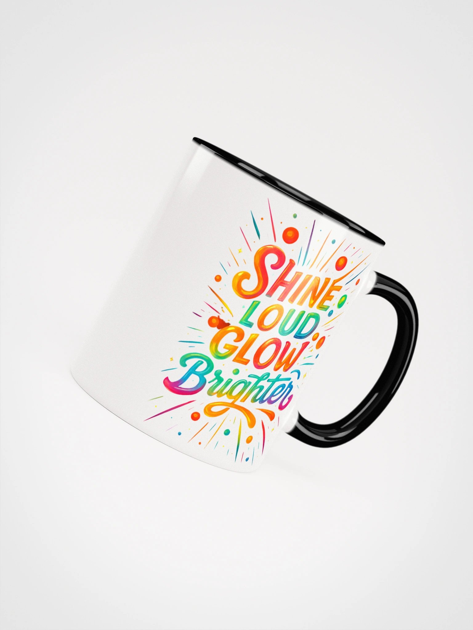 Shine Loud Glow Brighter – Bold Color Gradient Mug product image (44)