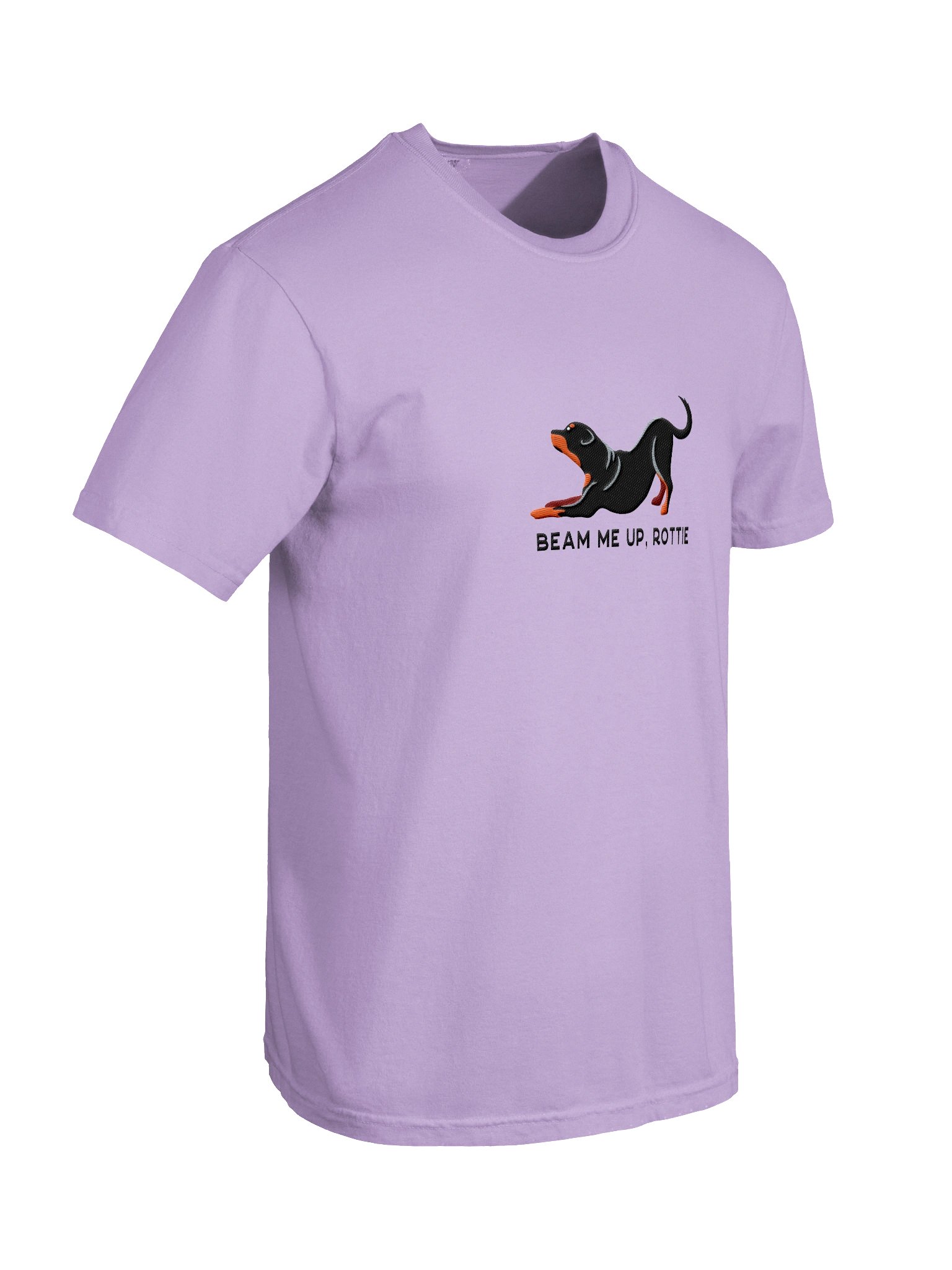 Beam Me Up, Rottie T-Shirt(Embroidered) of a Rottweiler product image (11)