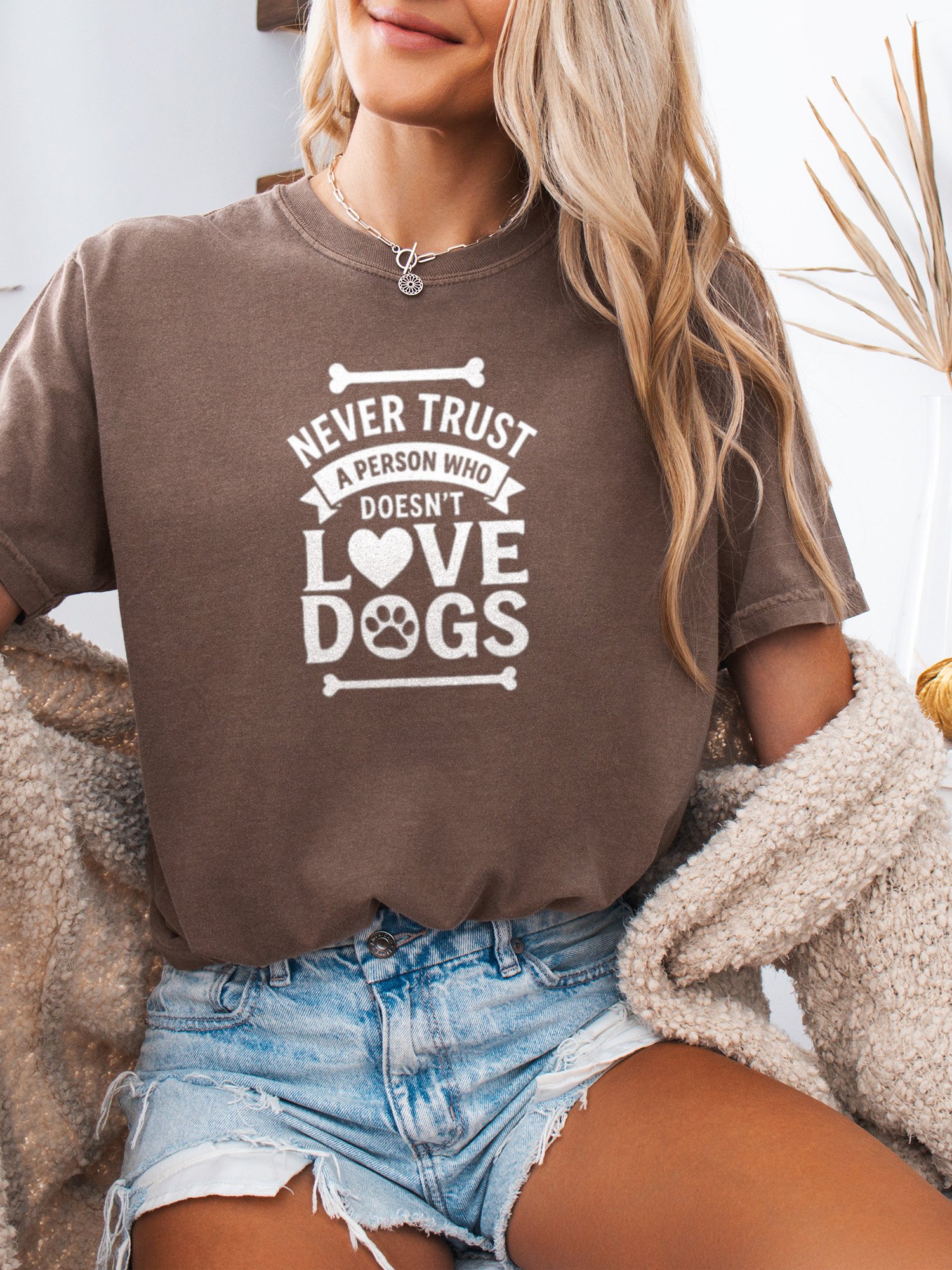 Never Trust A Person Who Doesn't Love Dogs Tee product image (1)