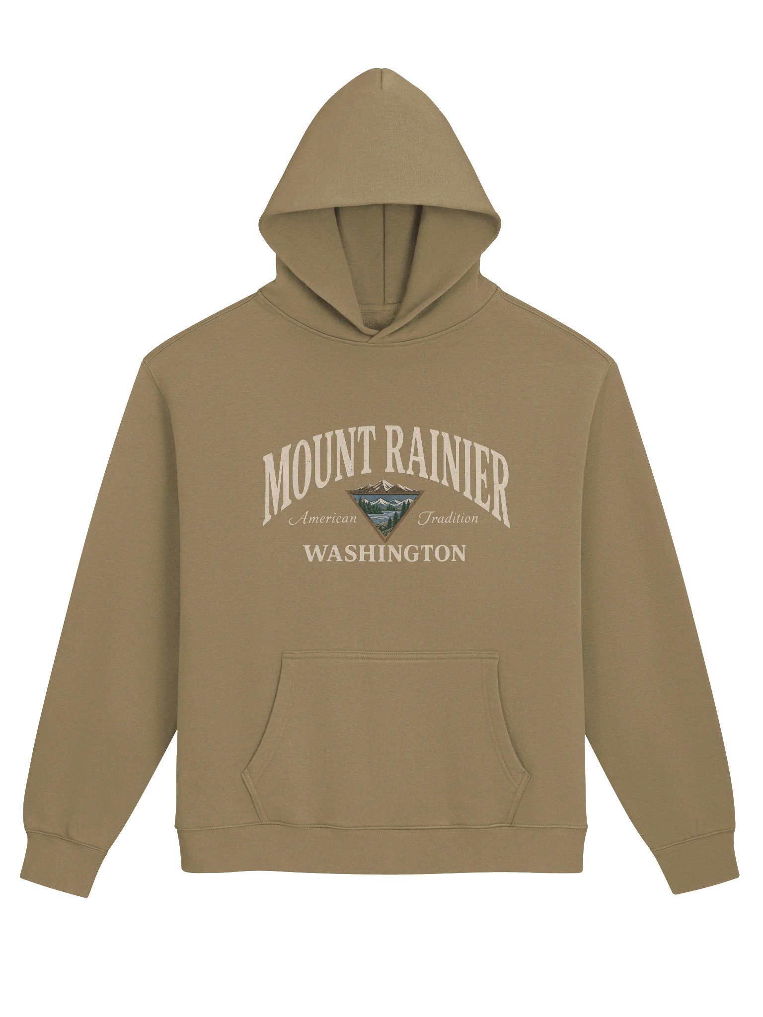 Mount Rainier Washington Vintage Hoodie product image (2)