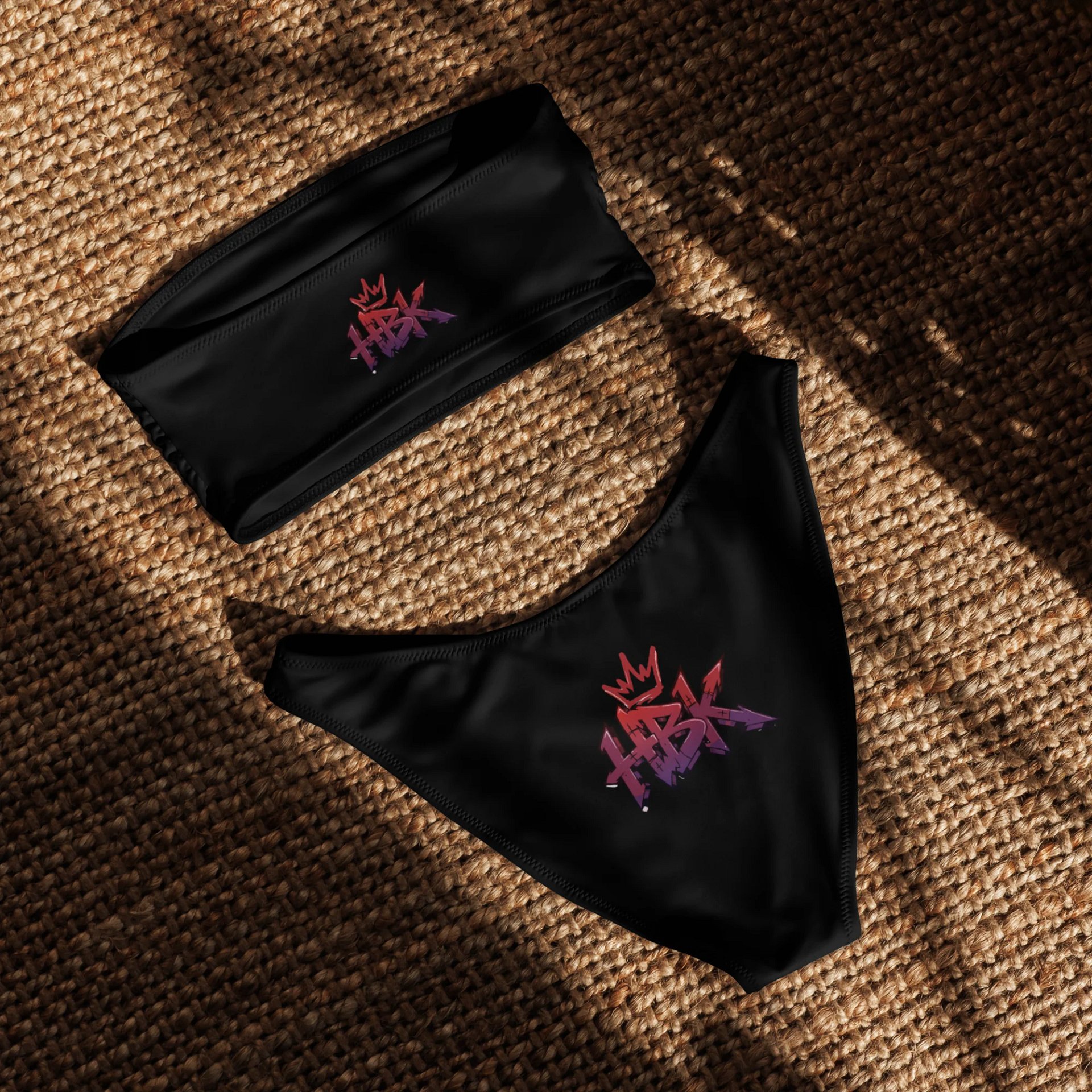 Crowned HBK Bandeau Bikini Set product image (3)
