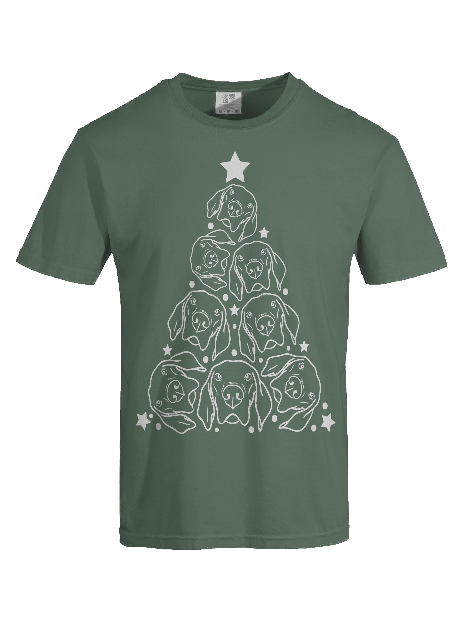Weimaraner(2) Christmas Tree T-Shirt product image (9)