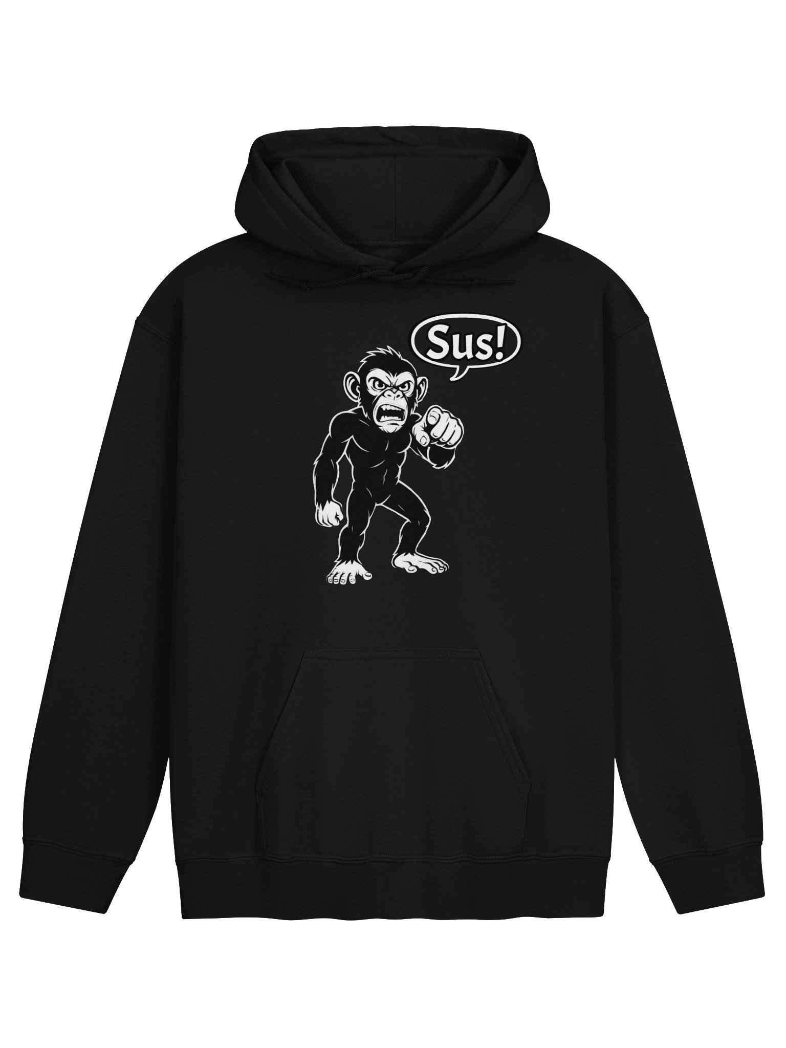 Sus Monkey - Funny - Meme - Gildan Classic Hoodie product image (4)