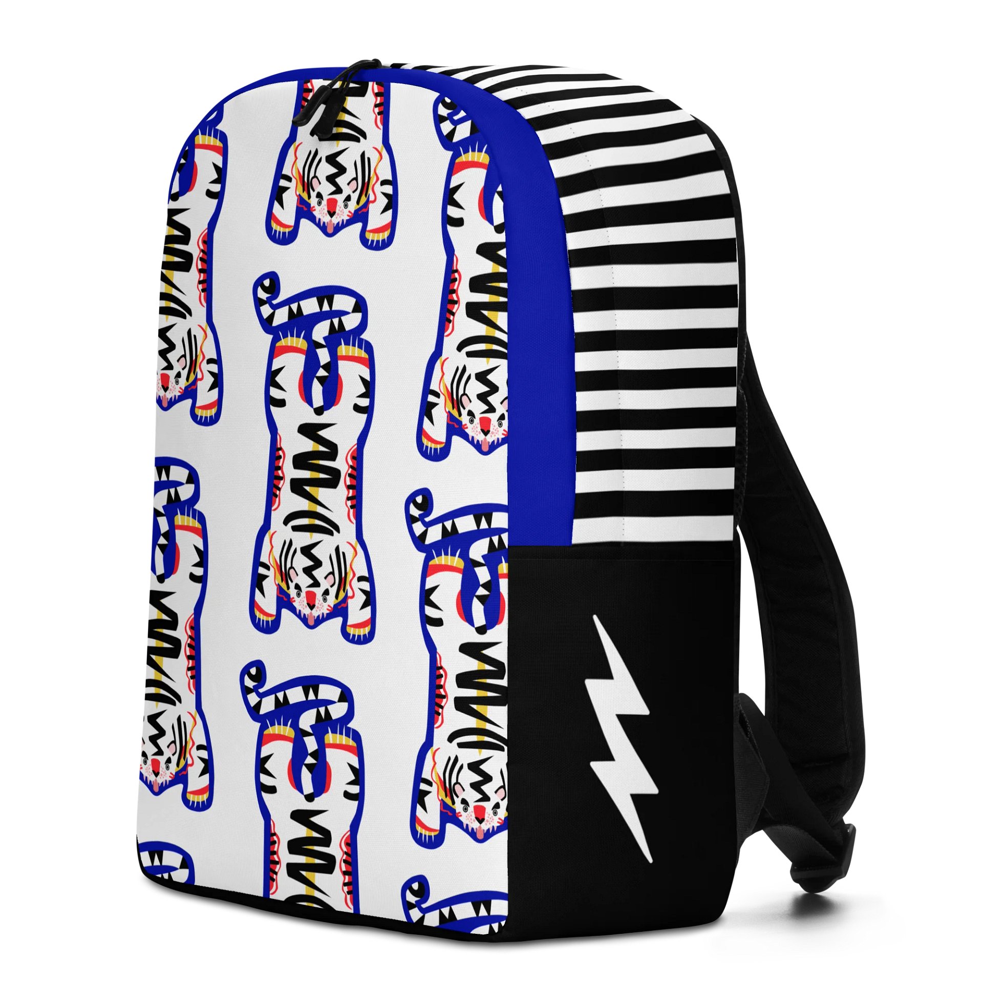 White and Blue Tiger Backpack product image (4)
