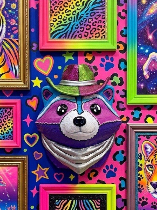 Raccoon Wall Mount (Pink) product image (2)
