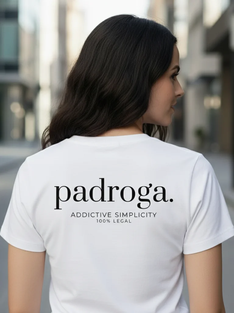 padroga. essentials white tshirt Francisco Llamas design product image (8)