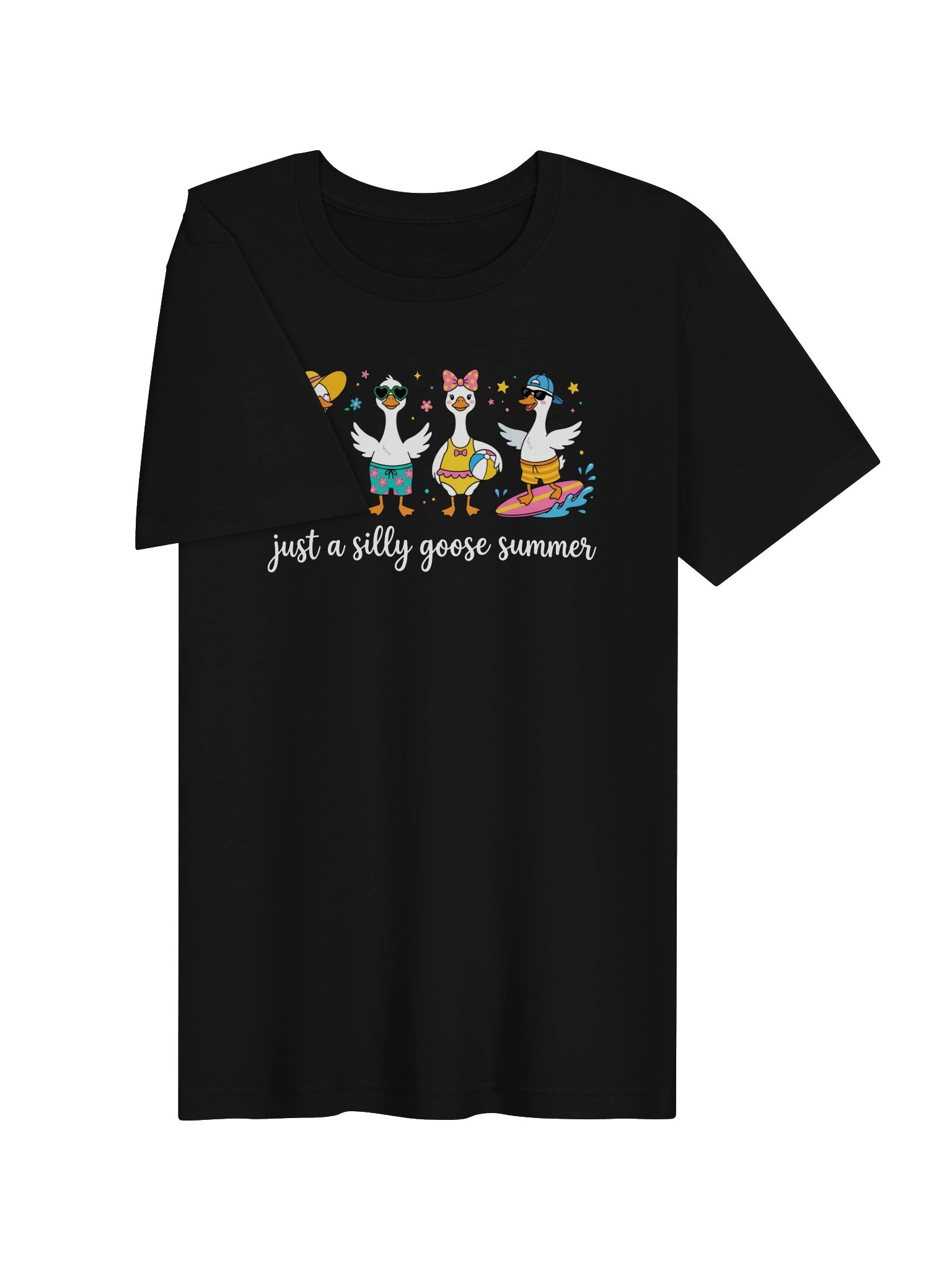 Just a Silly Goose Summer T-Shirt | Funny Summer Goose Tee product image (17)