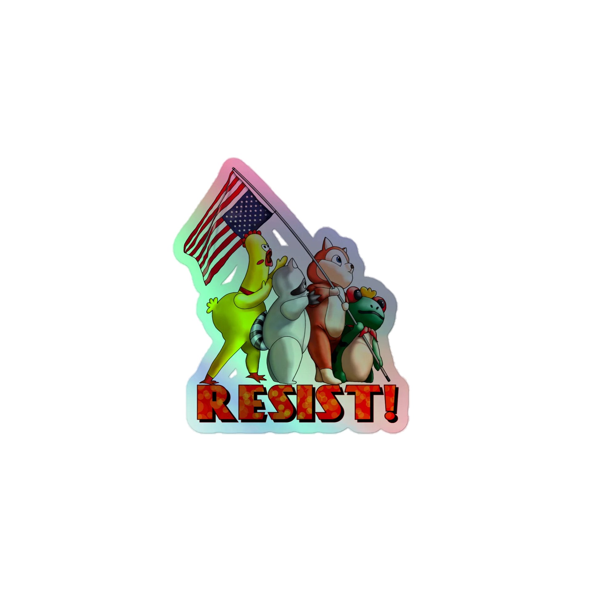 Resist! Holo Sticker product image (1)
