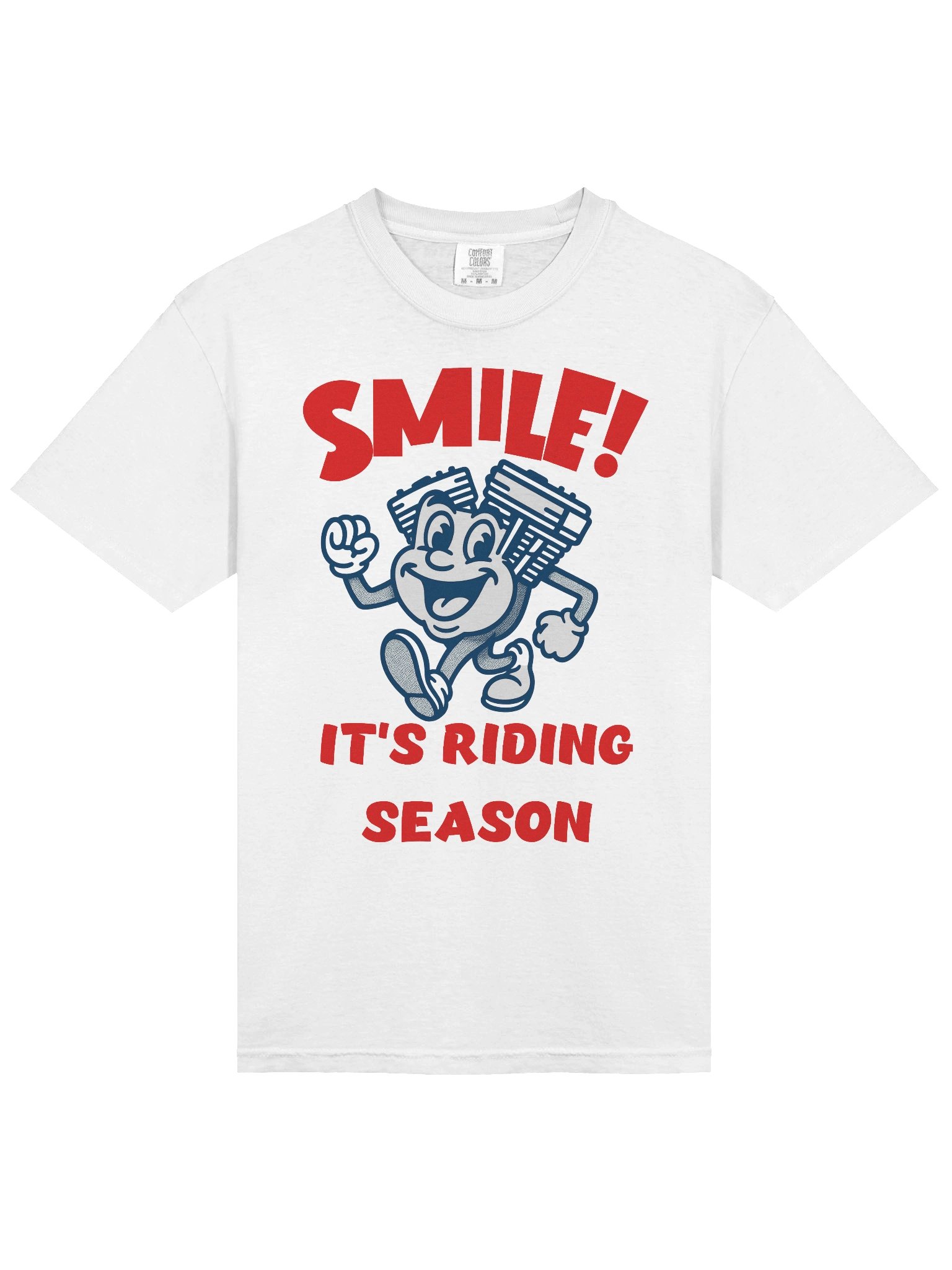 Throttle & Iron “Smile!” Tee — Riding Season Edition product image (3)