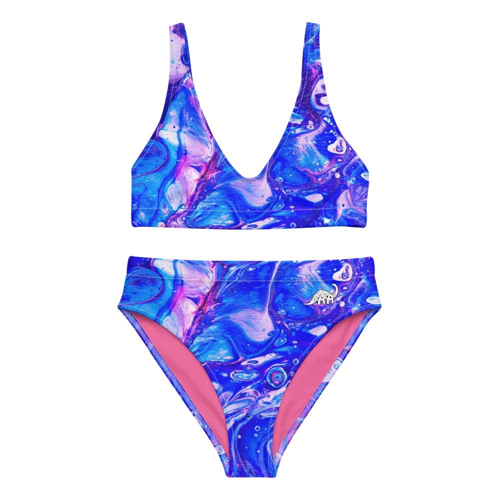 Bubblegum Fluid Acrylic High Waisted Bikini product image (1)