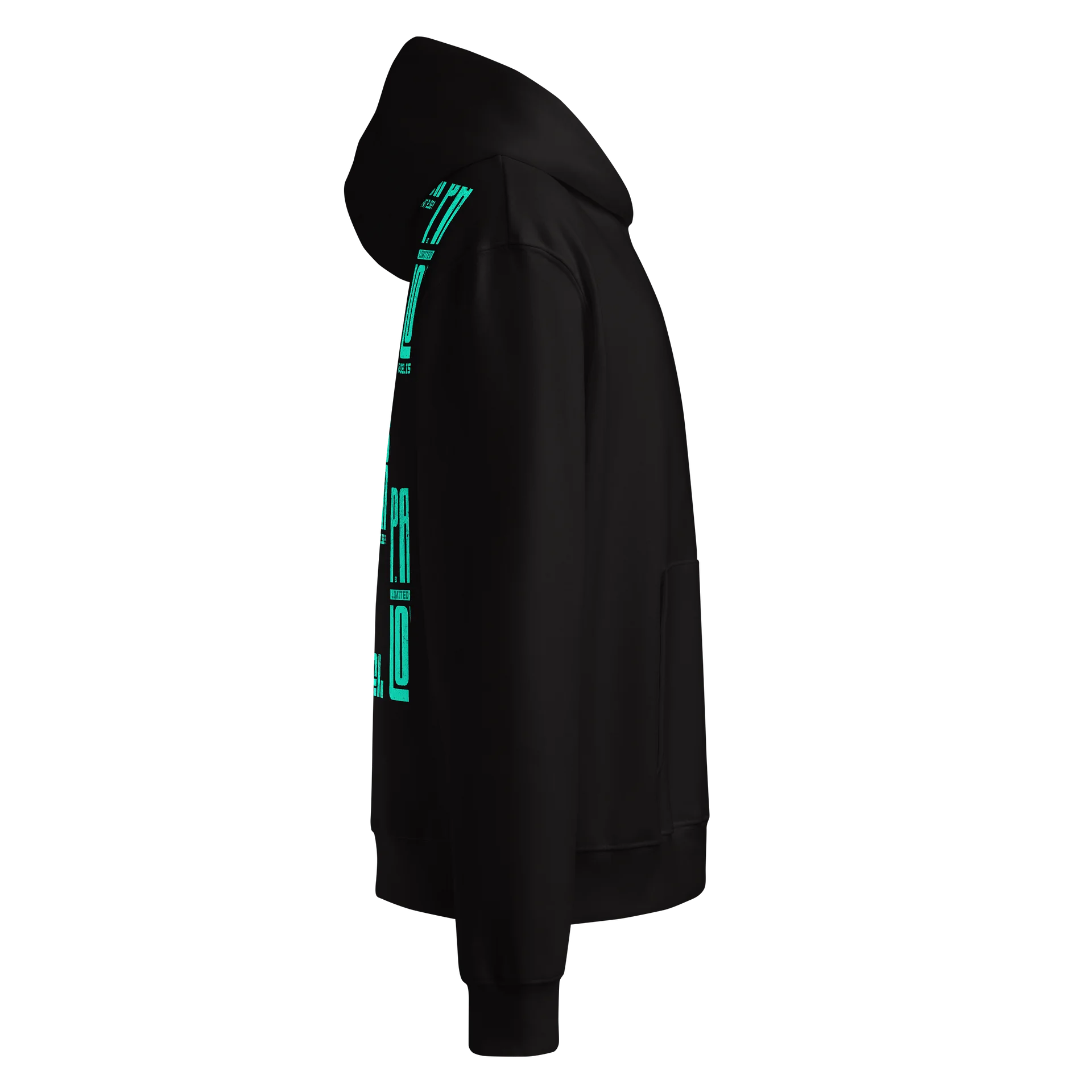 PADELISTIQ Lover Bella Butterfly Champ Hoodie R3CVR.i by EQALL® Essentials_Turq. Multiprint product image (4)