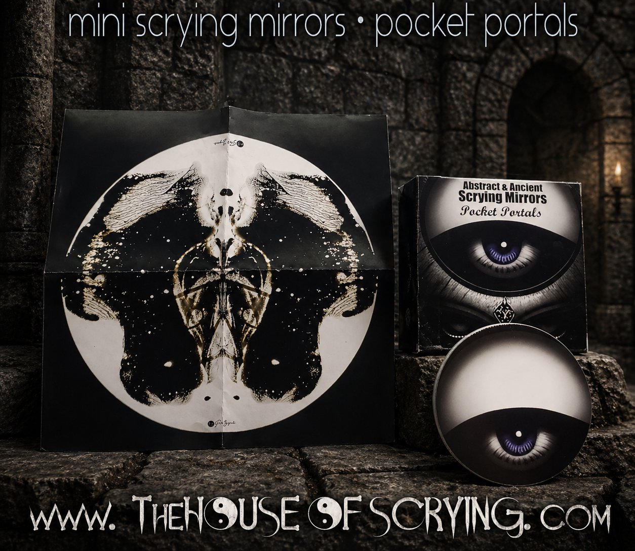 Pocket Portals | Small Surreal Scrying Mirrors | 60 Cards round product image (3)