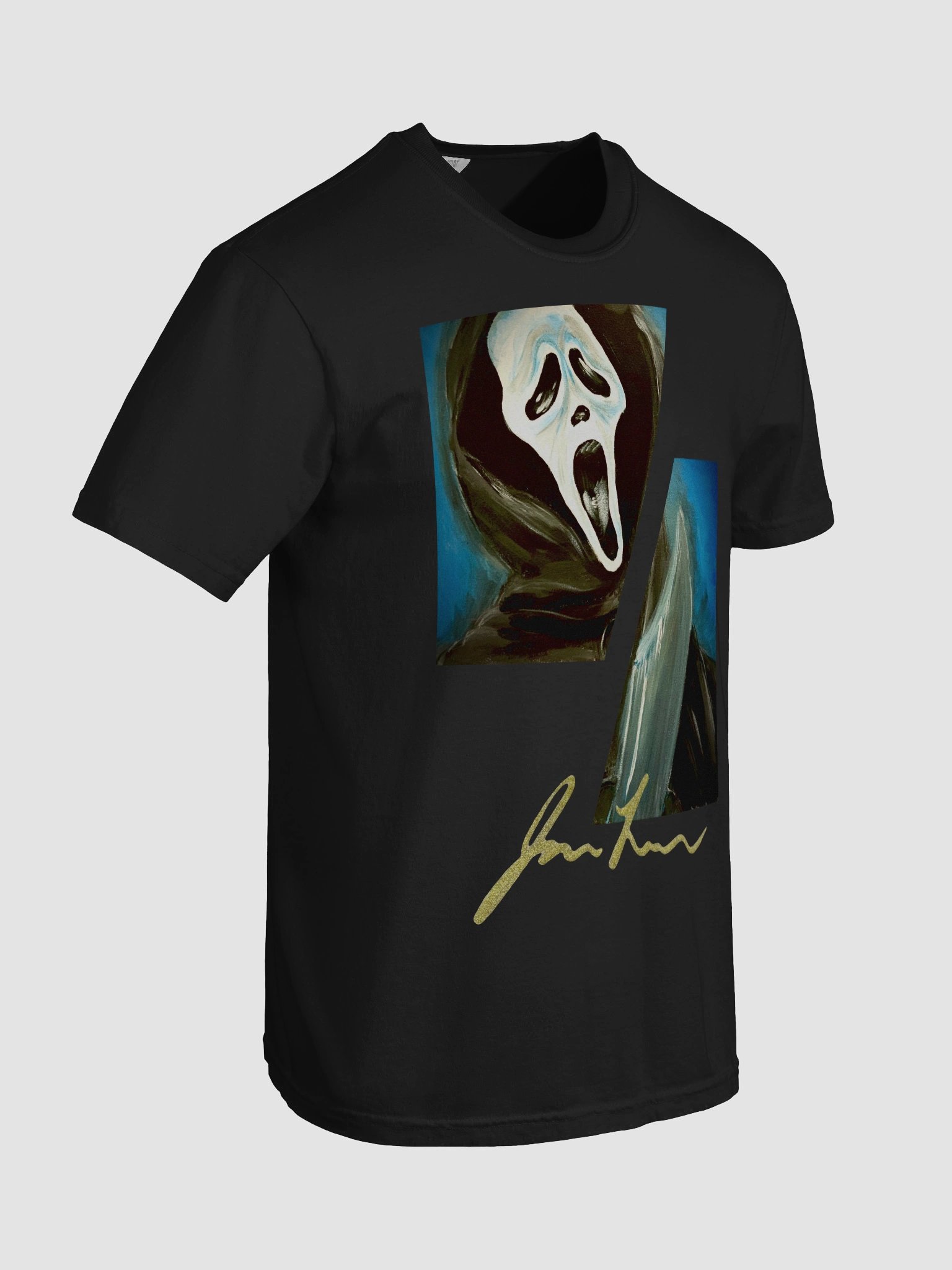 Ghostface with a Knife Split Design Tee product image (98)