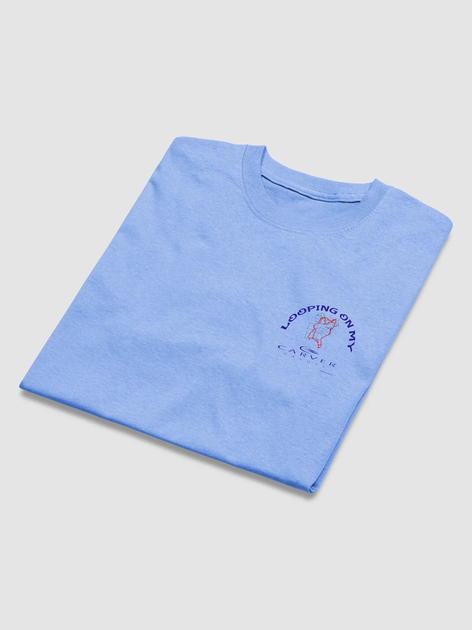 Looping On My Carver - T-Shirt - Light Shirt w/Blue Logo product image (3)