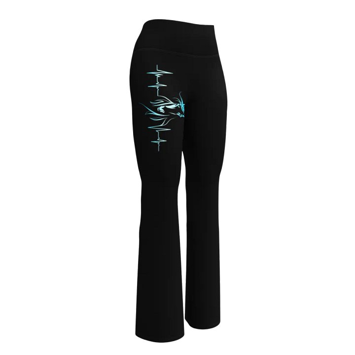 Horse Heartbeat Crossover Leggings with Pockets product image (1)